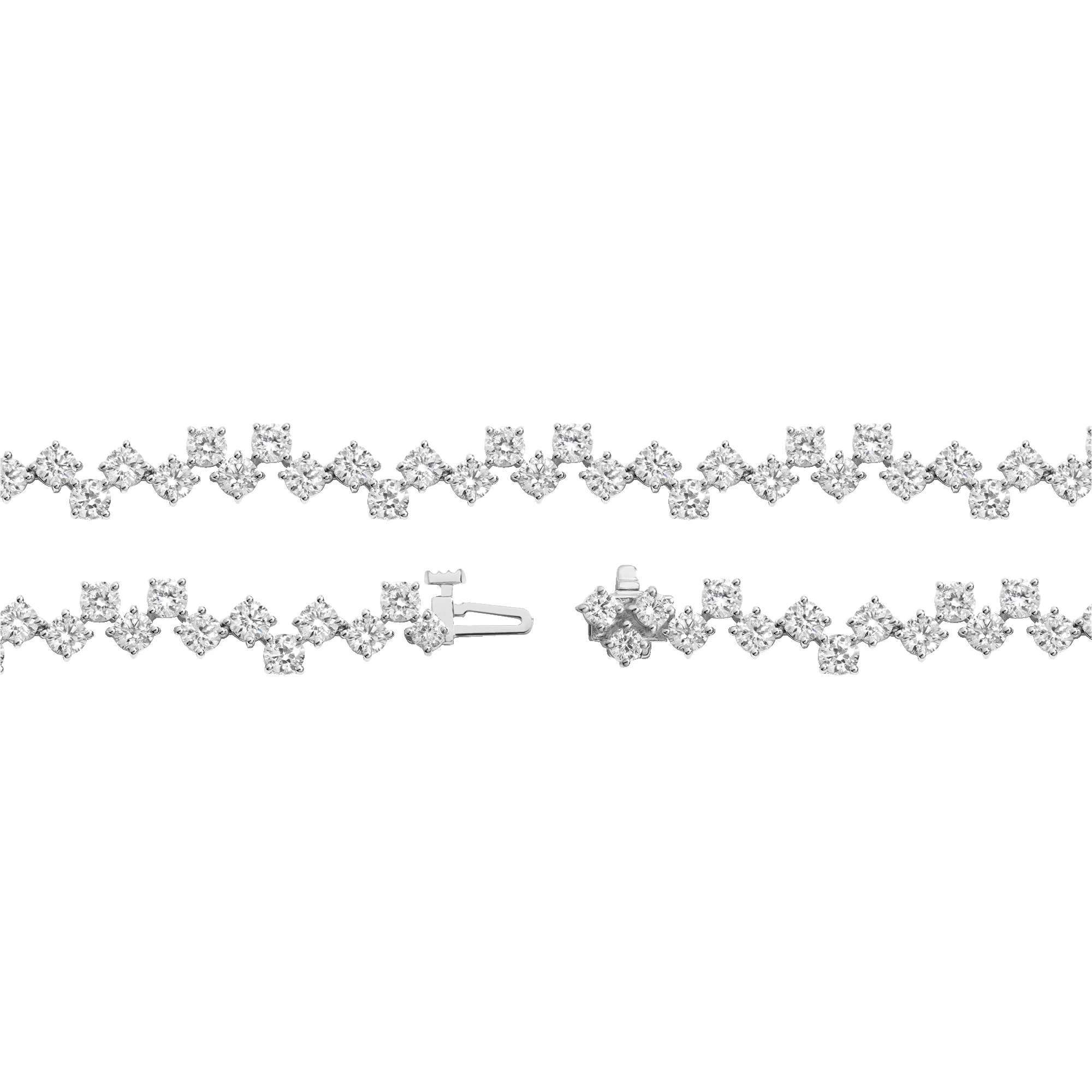 16ct Floating Lab Grown Diamond Tennis Necklace sold by Aurate product image thumbnail 2