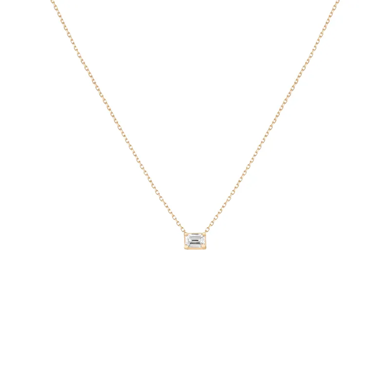 0.25ct Emerald Lab Grown Diamond Necklace sold by Aurate