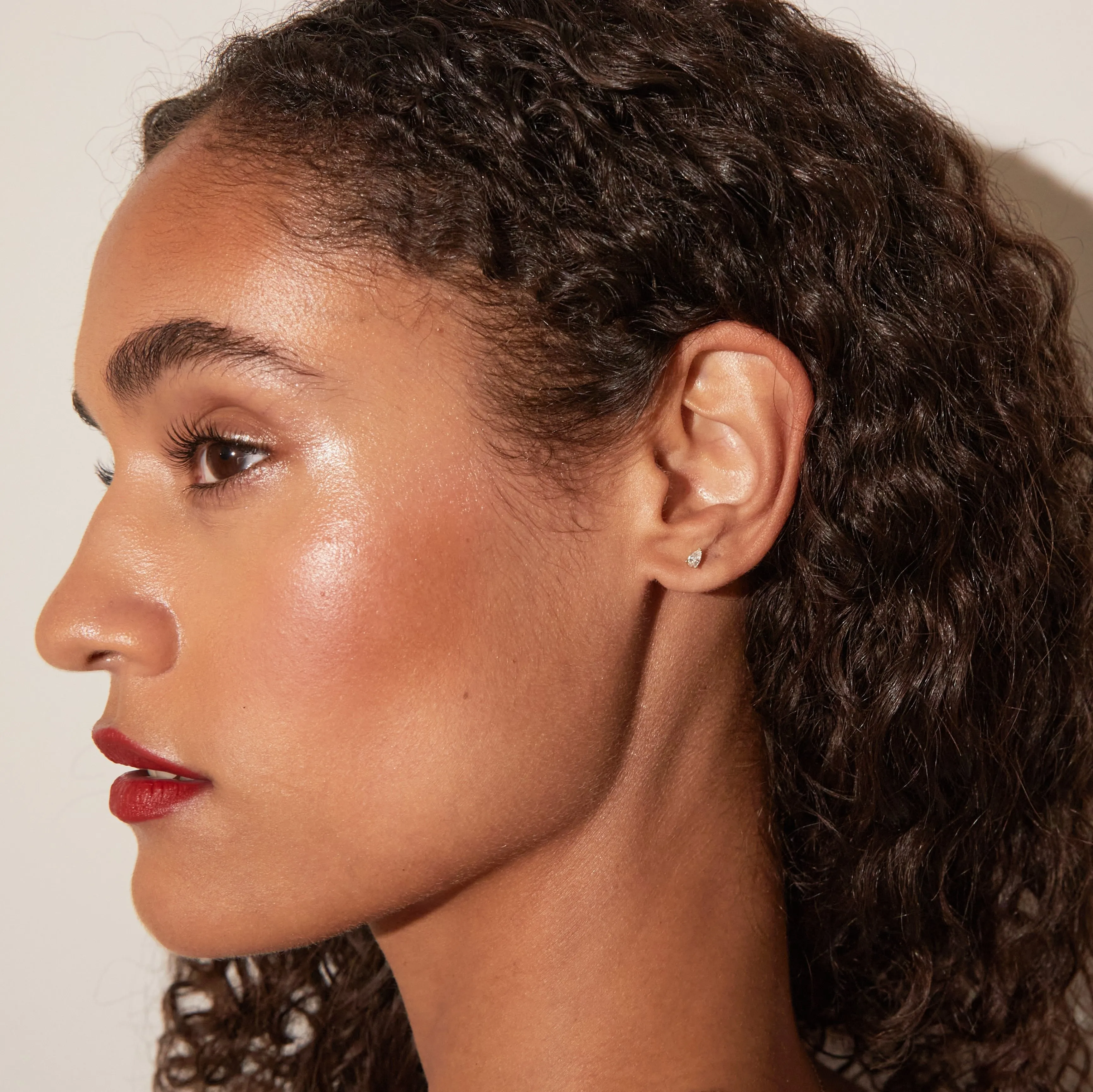 0.5ct Pear Lab Grown Diamond Stud Earrings sold by Aurate product image thumbnail 4