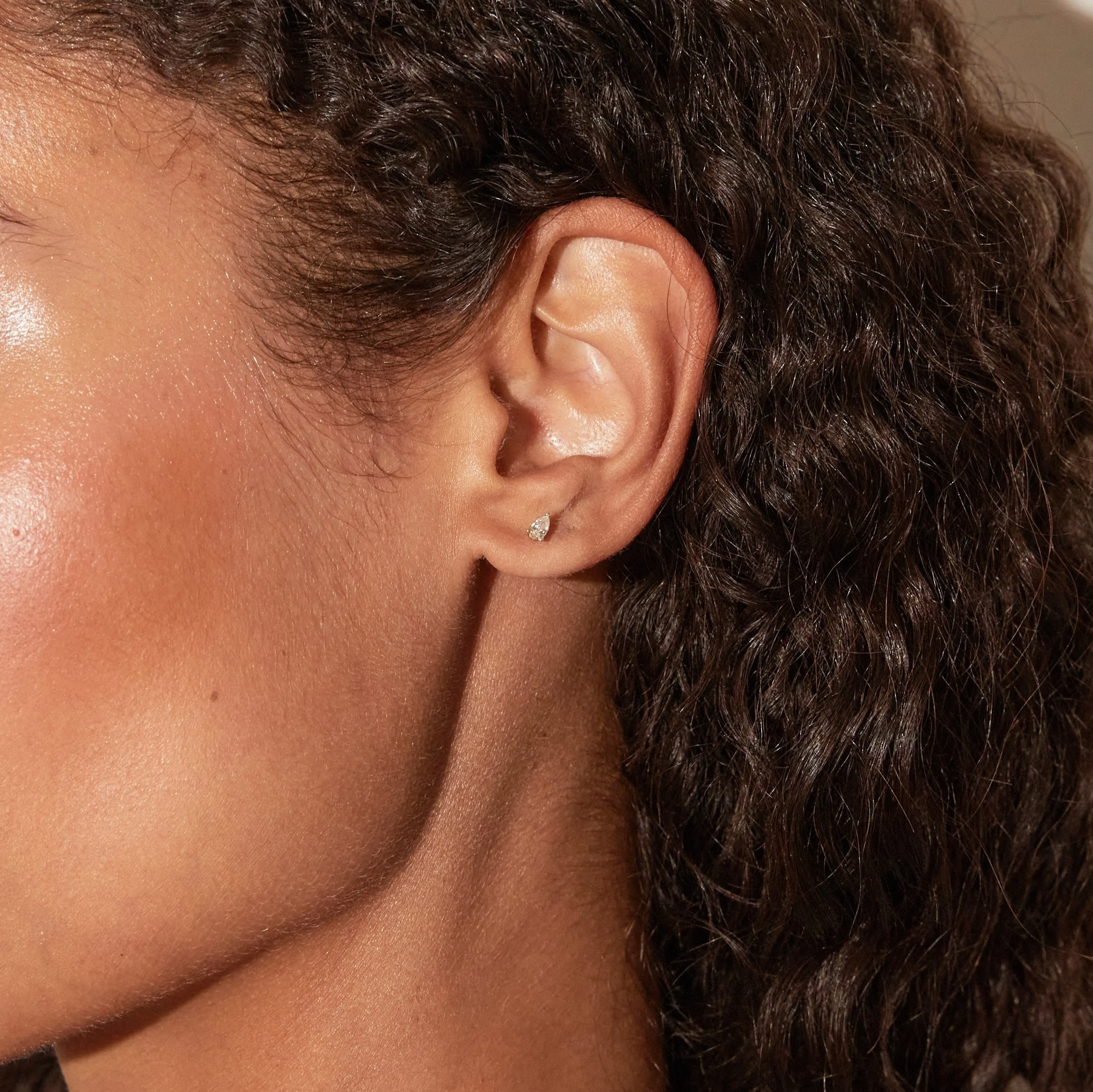 0.5ct Pear Lab Grown Diamond Stud Earrings sold by Aurate product image thumbnail 3