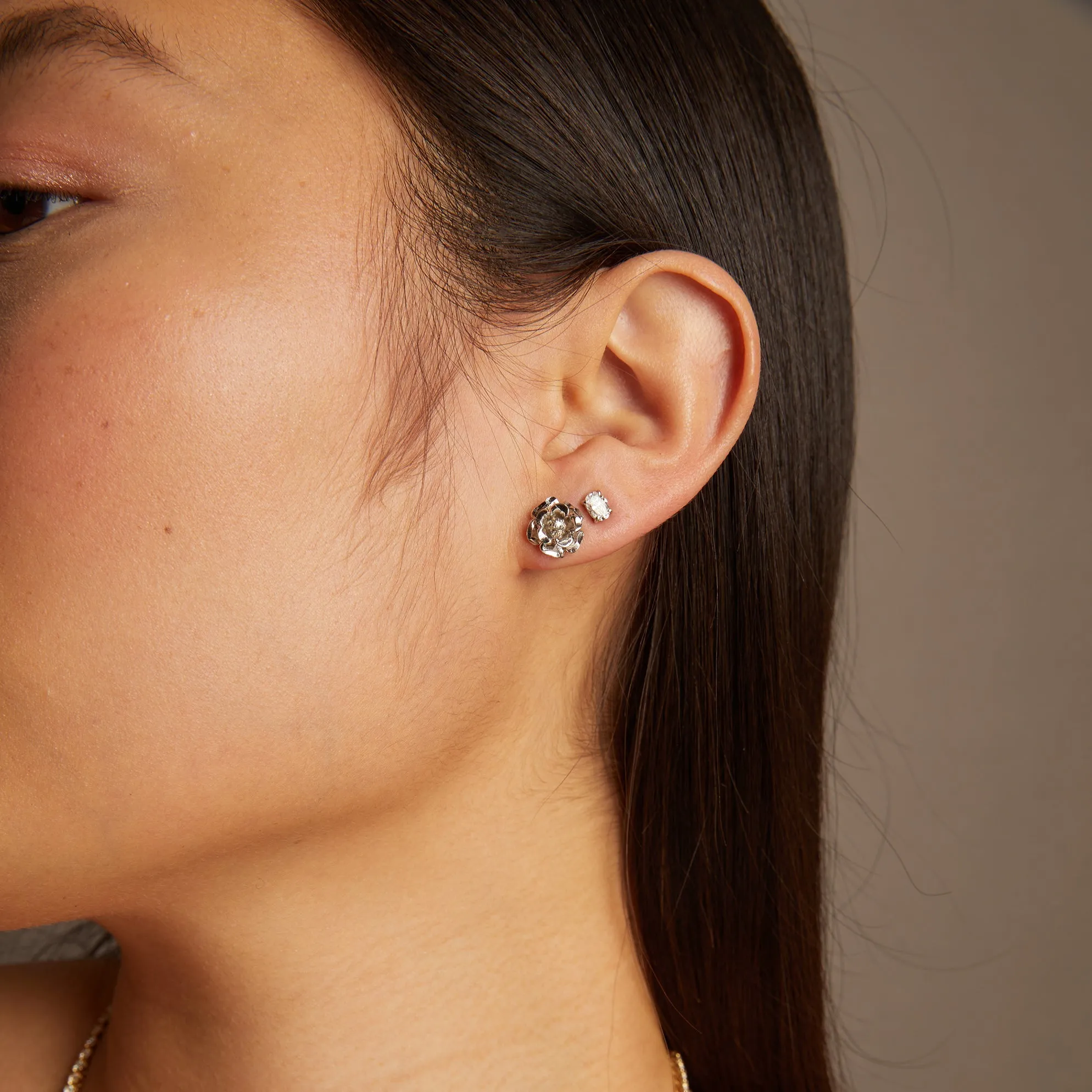 0.5ct Oval Lab Grown Diamond Stud Earrings sold by Aurate product image thumbnail 4