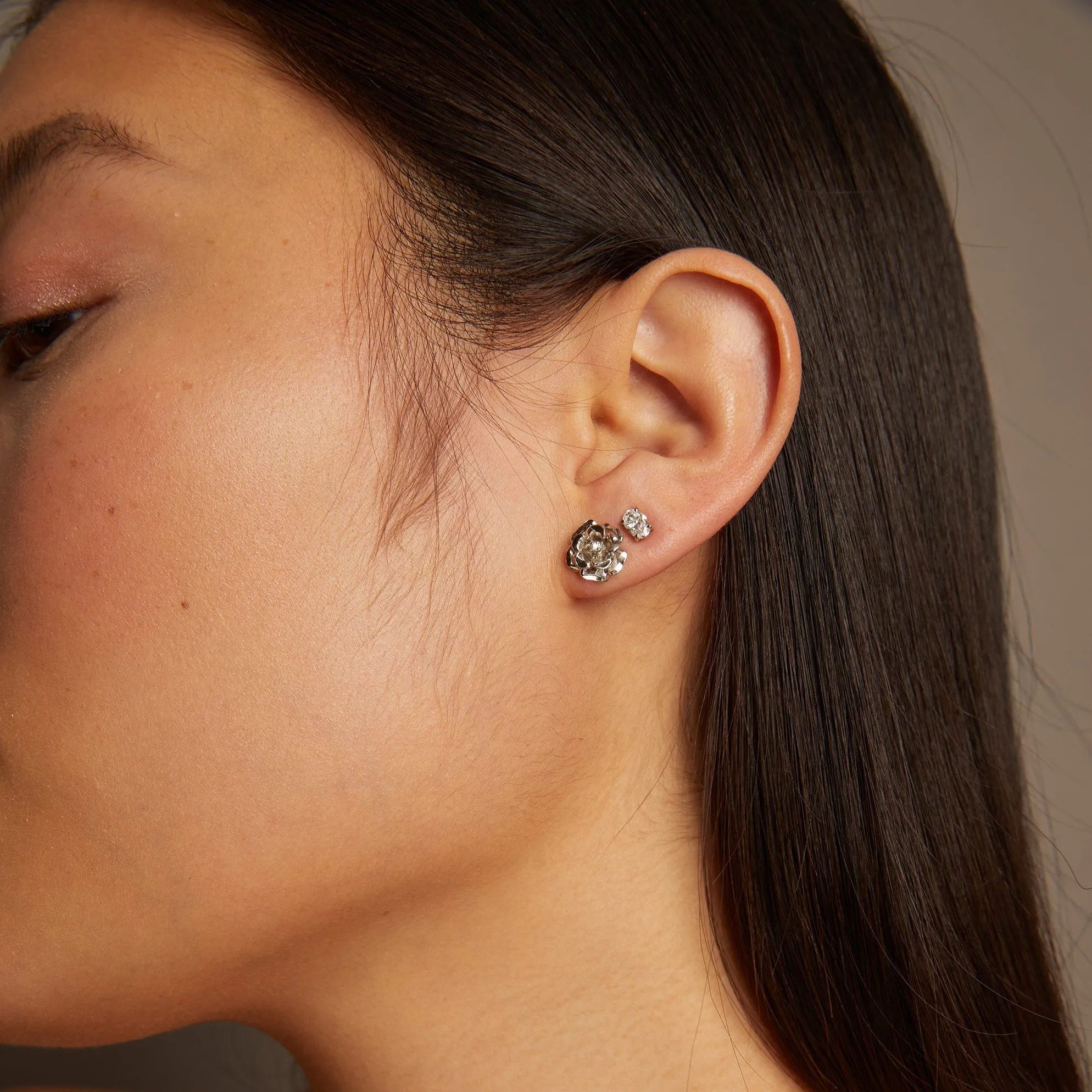 0.5ct Oval Lab Grown Diamond Stud Earrings sold by Aurate product image thumbnail 3