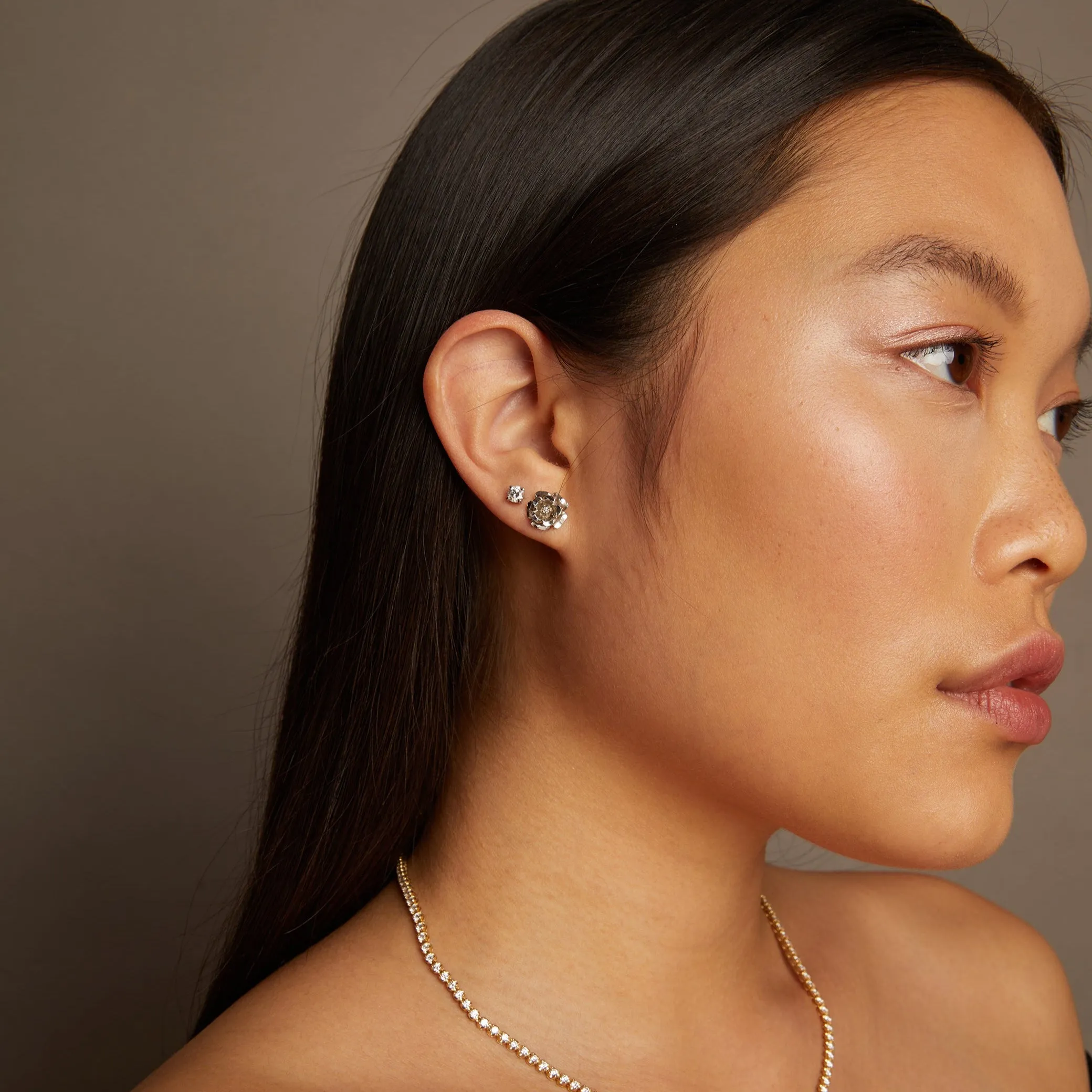 0.5ct Round Lab Grown Diamond Stud Earrings sold by Aurate product image thumbnail 4