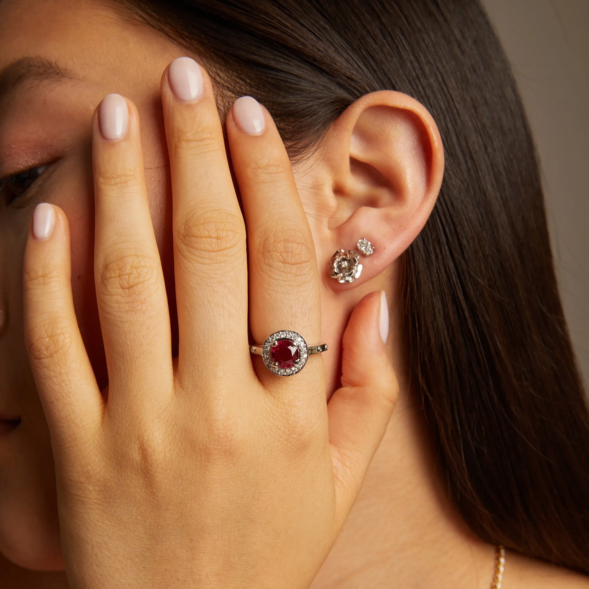 Vintage Royal Ruby and Diamond Ring sold by Aurate product image thumbnail 2