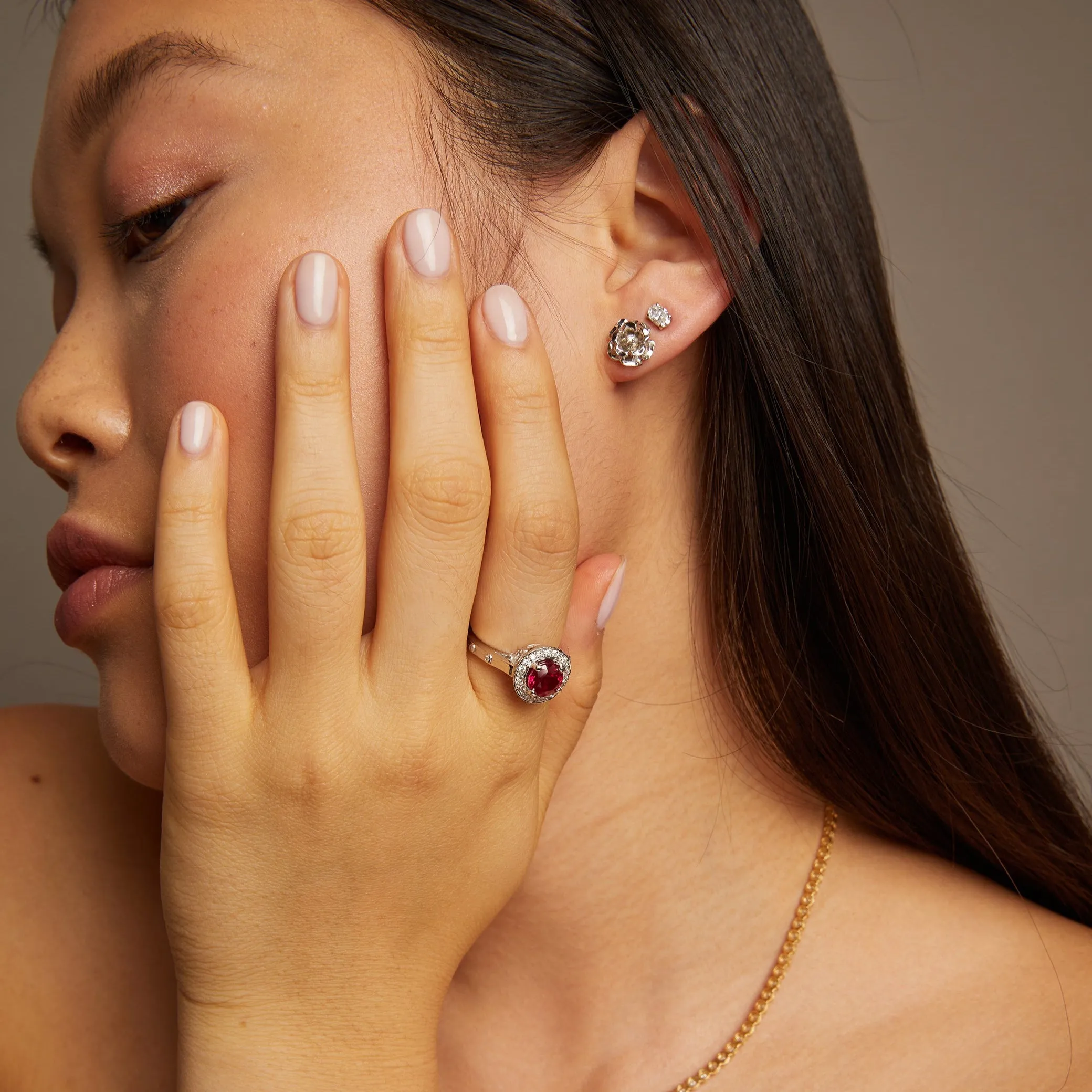 Vintage Royal Ruby and Diamond Ring sold by Aurate product image thumbnail 5