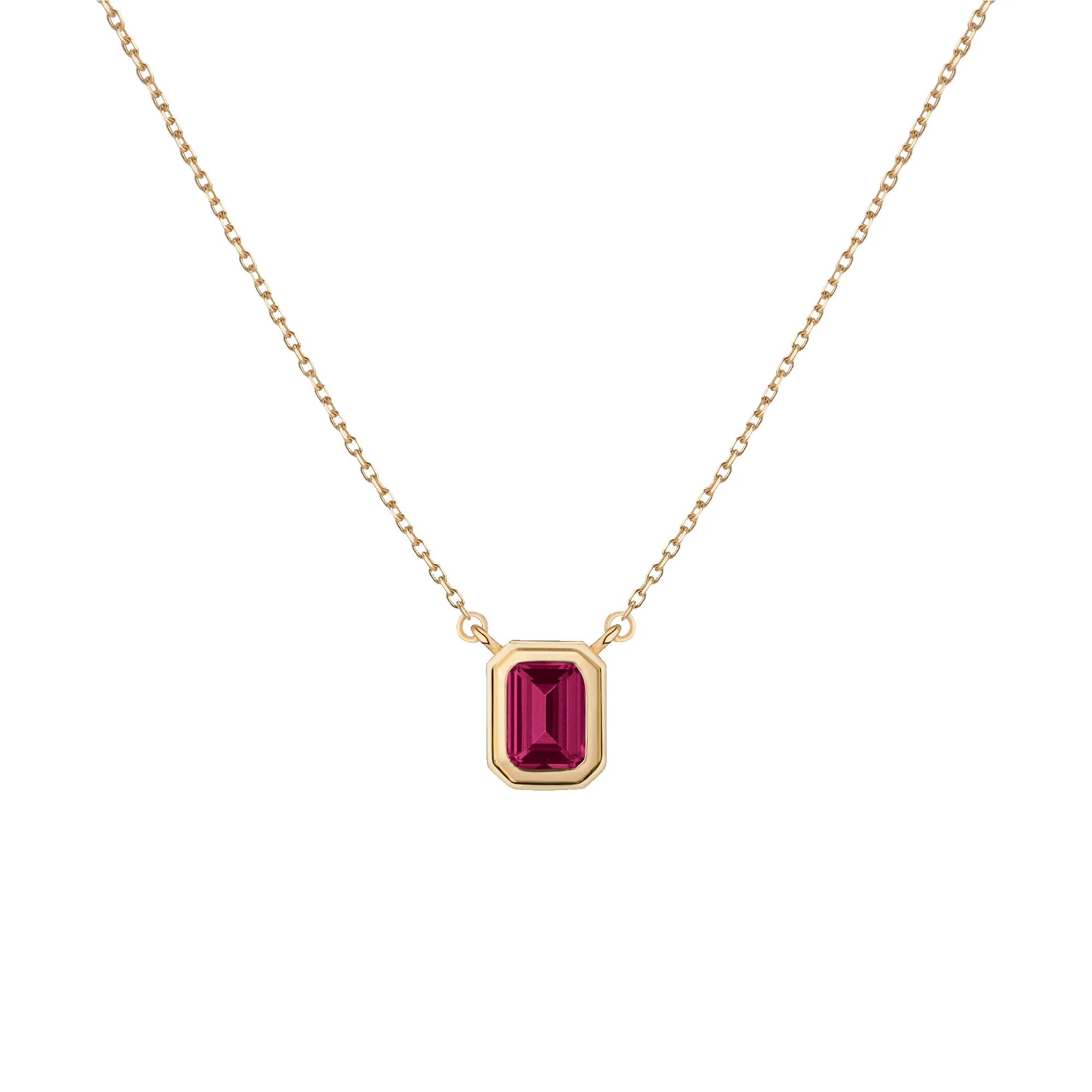 Lab Grown Red Ruby Heirloom Necklace sold by Aurate