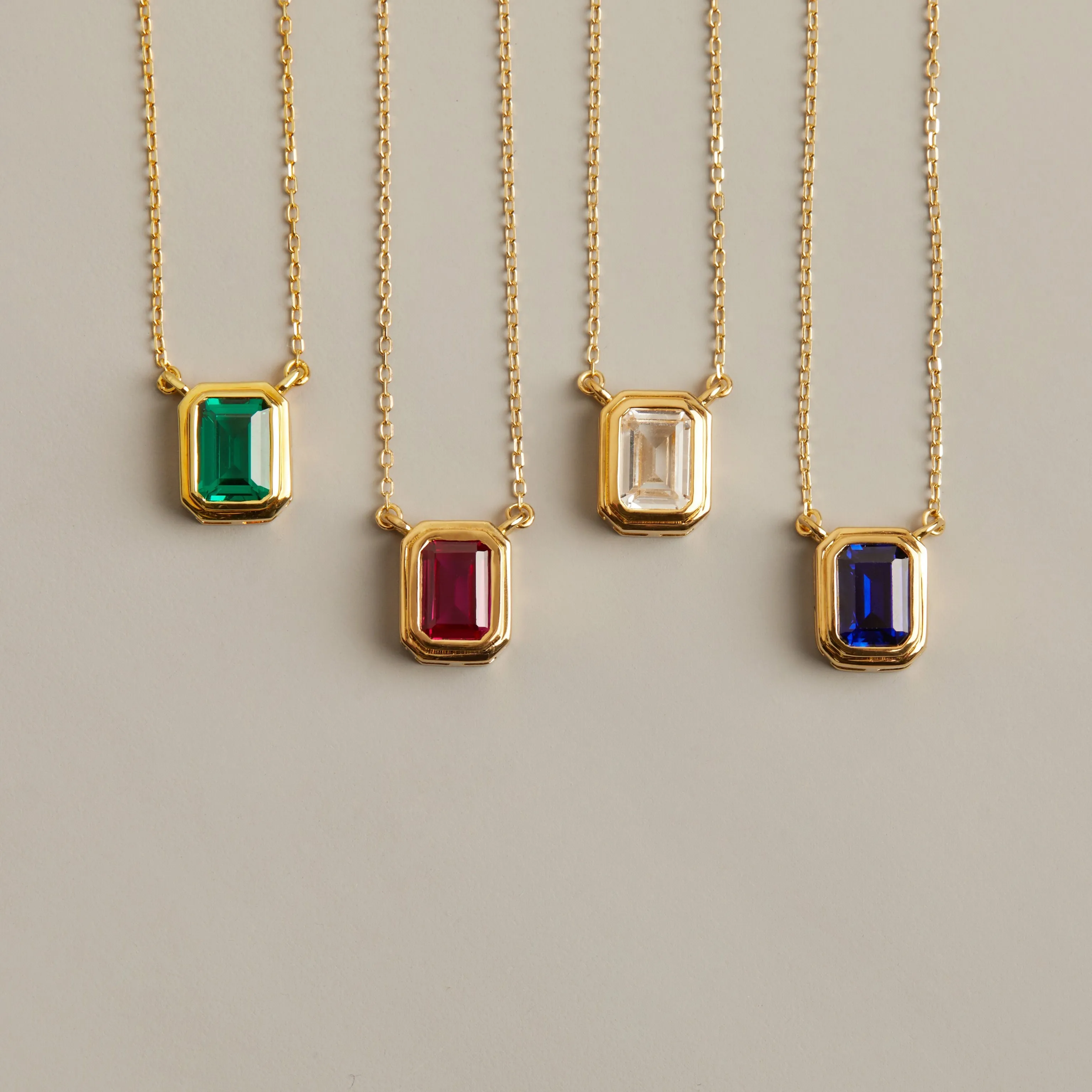 Lab Grown Blue Sapphire Heirloom Necklace sold by Aurate product image thumbnail 3