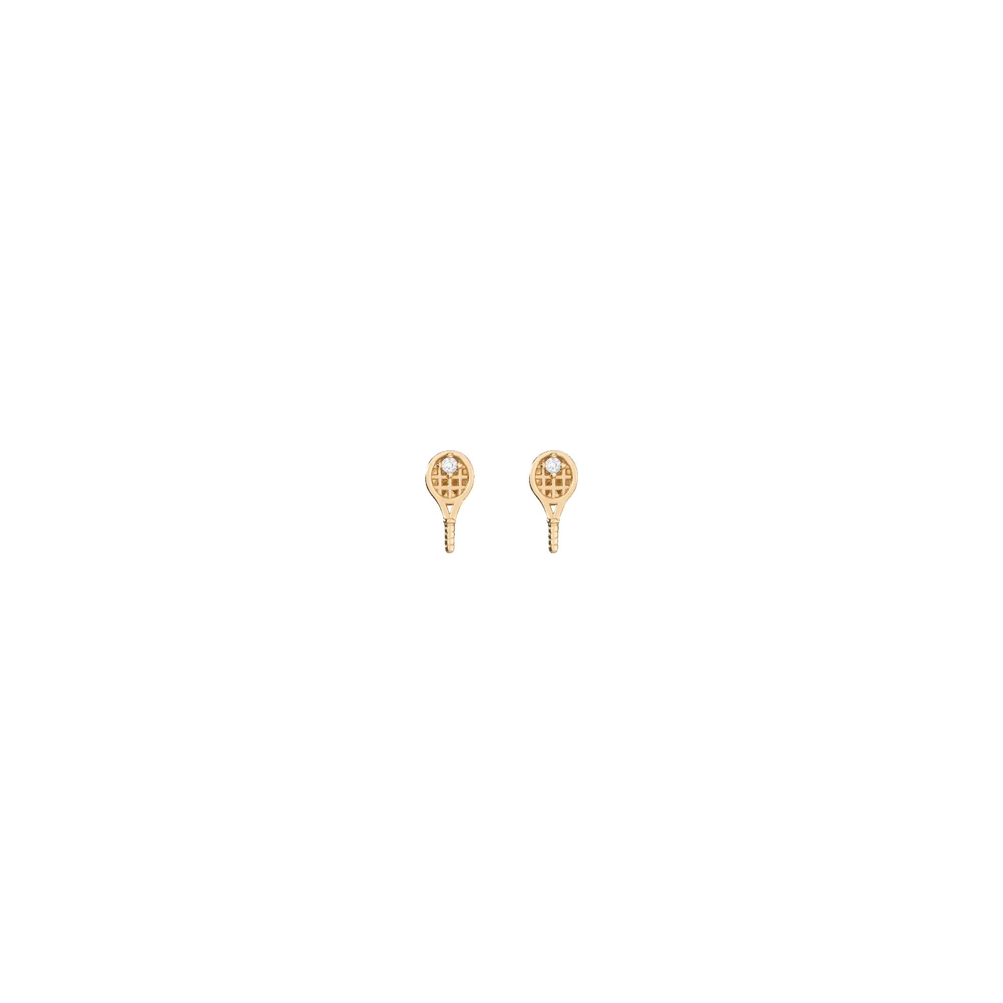Aurate x Wilson: Tennis Racket Earrings sold by Aurate