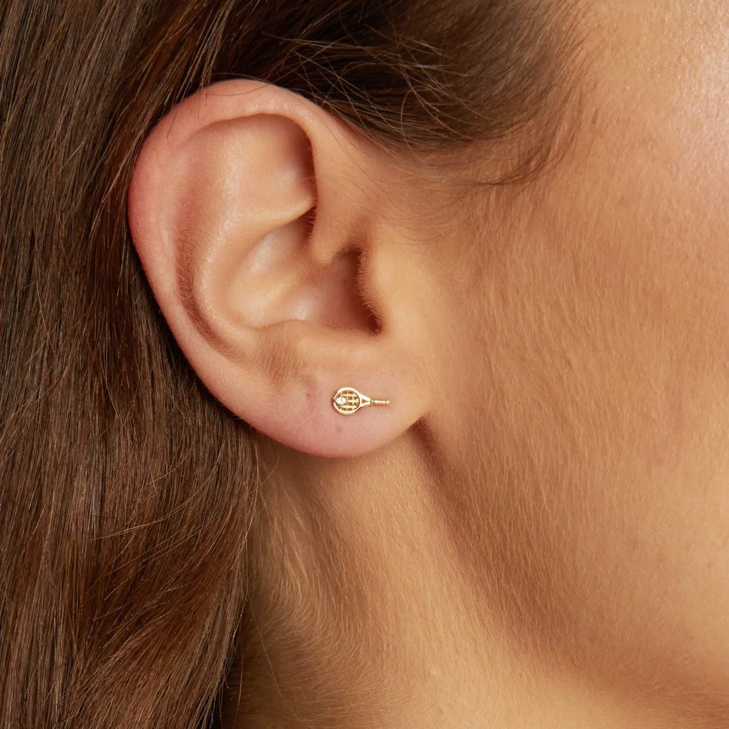 Aurate x Wilson: Tennis Racket Earrings sold by Aurate product image thumbnail 5