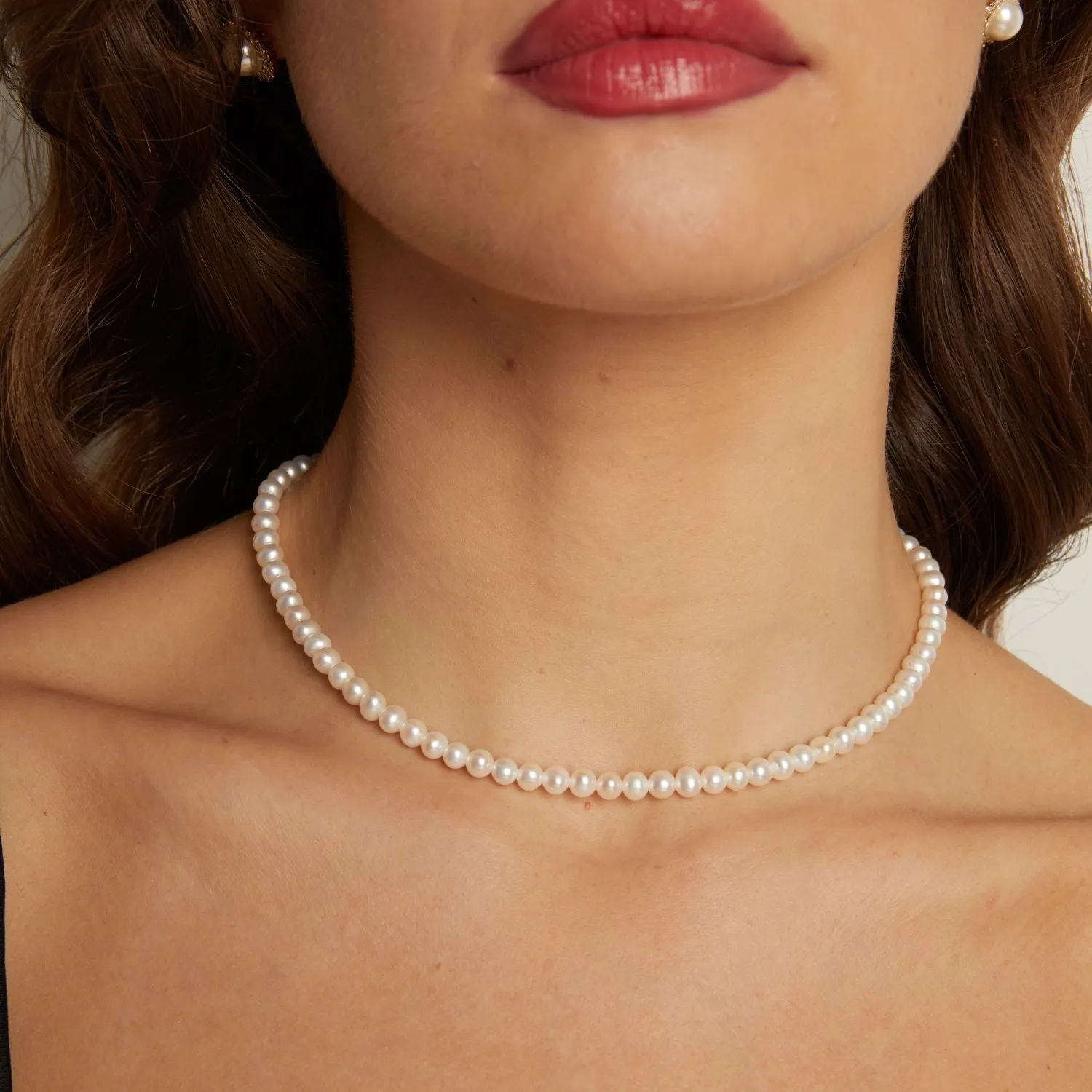 Aurate x Marilyn: Pearl Choker Necklace sold by Aurate product image thumbnail 2