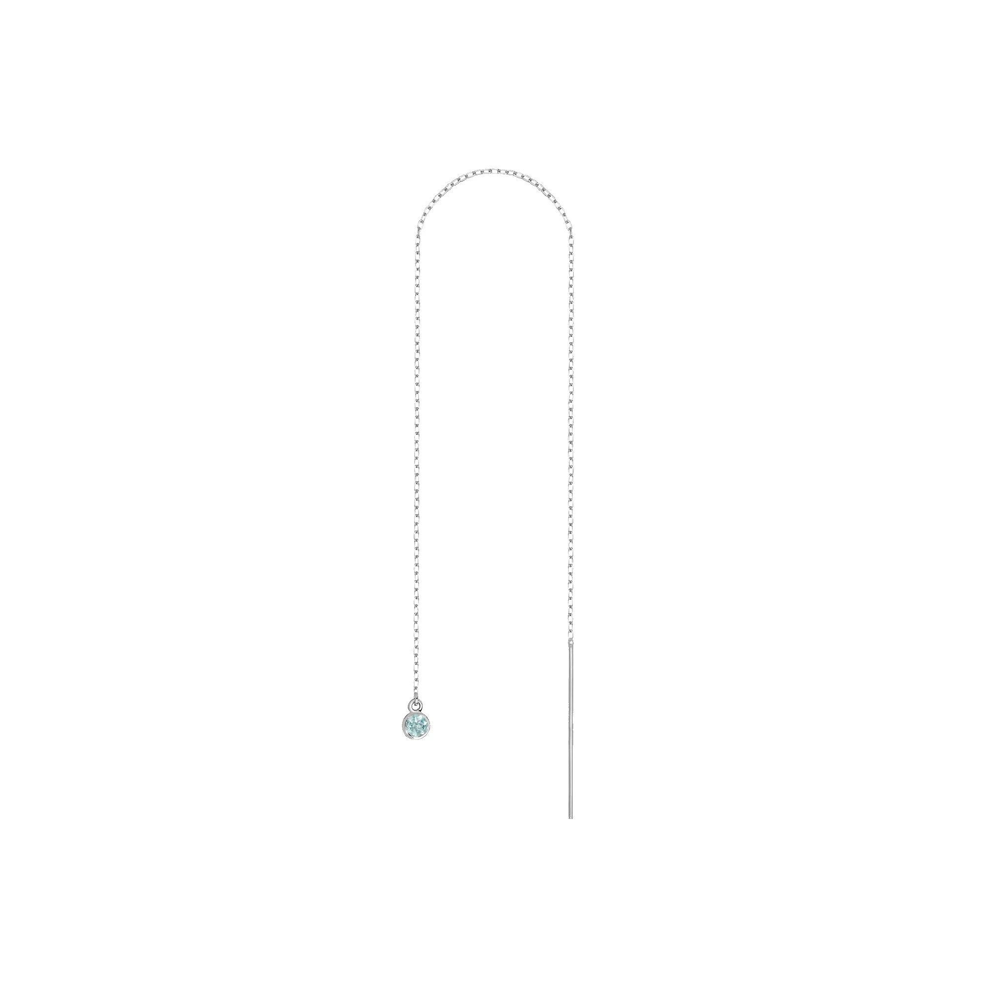 Birthstone Ear Chain Threader sold by Aurate product image thumbnail 3