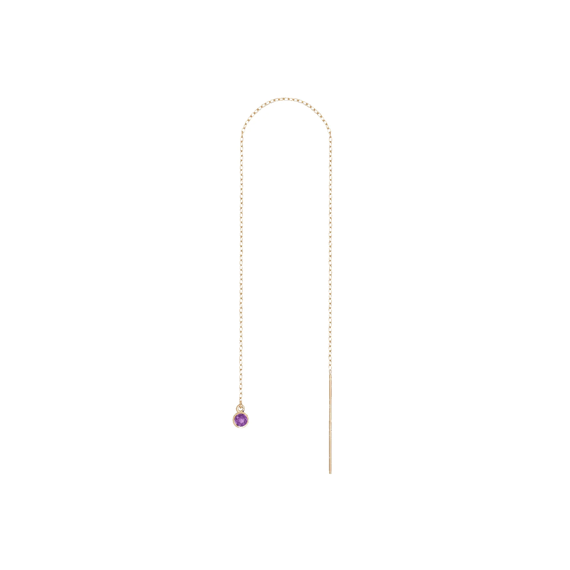 Birthstone Ear Chain Threader sold by Aurate product image thumbnail 4