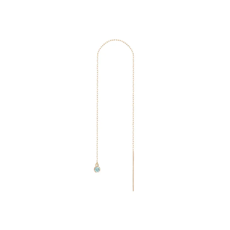Birthstone Ear Chain Threader sold by Aurate