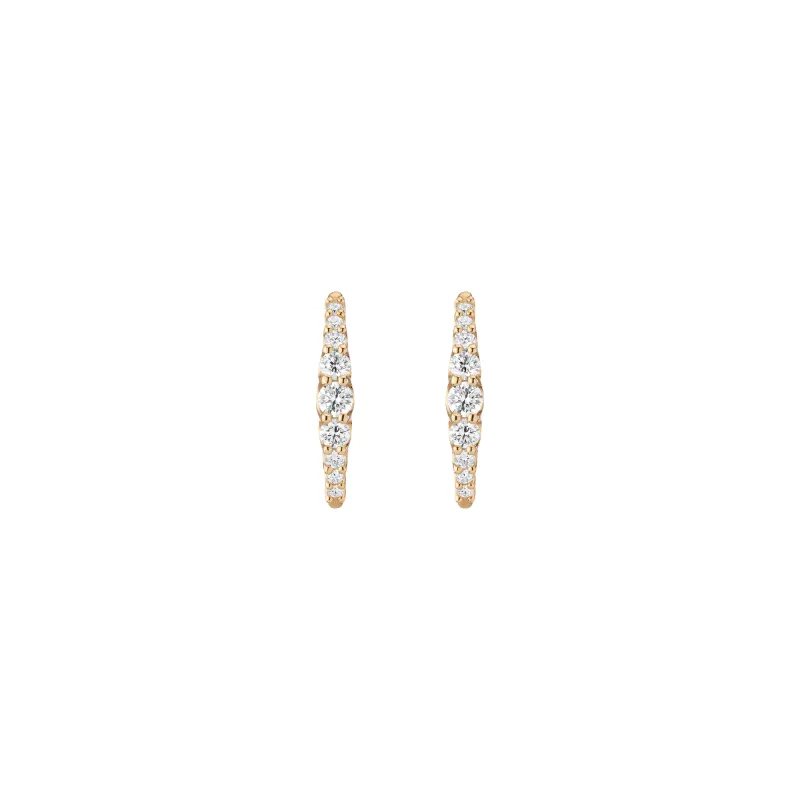 Lab Grown Diamond Eternity Stud Earrings sold by Aurate