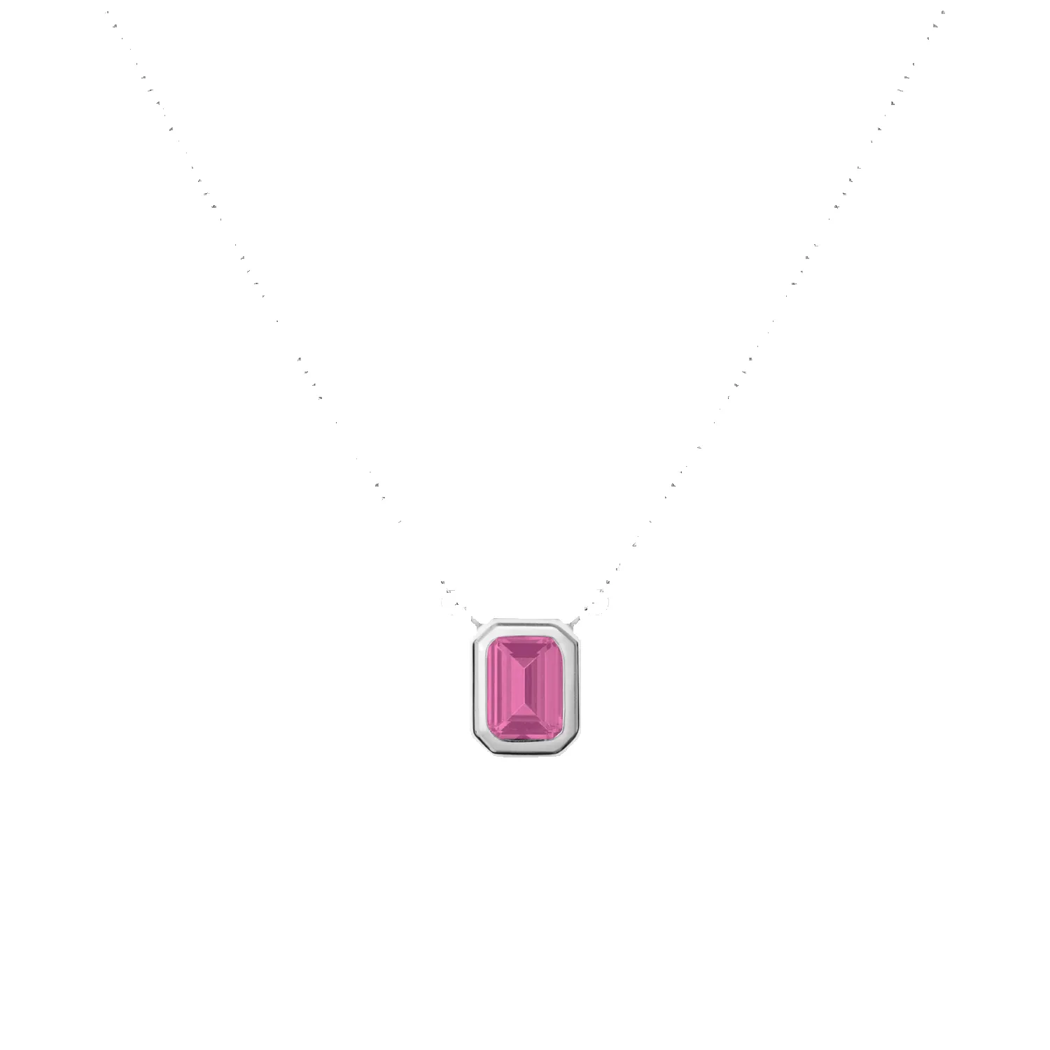 Lab Grown Pink Sapphire Heirloom Necklace sold by Aurate product image thumbnail 2