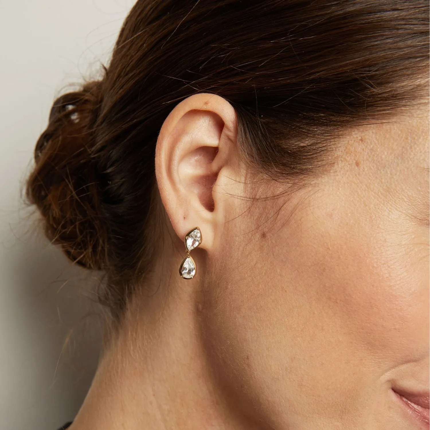 Georgian Toi et Moi Drop Earrings sold by Aurate product image thumbnail 5