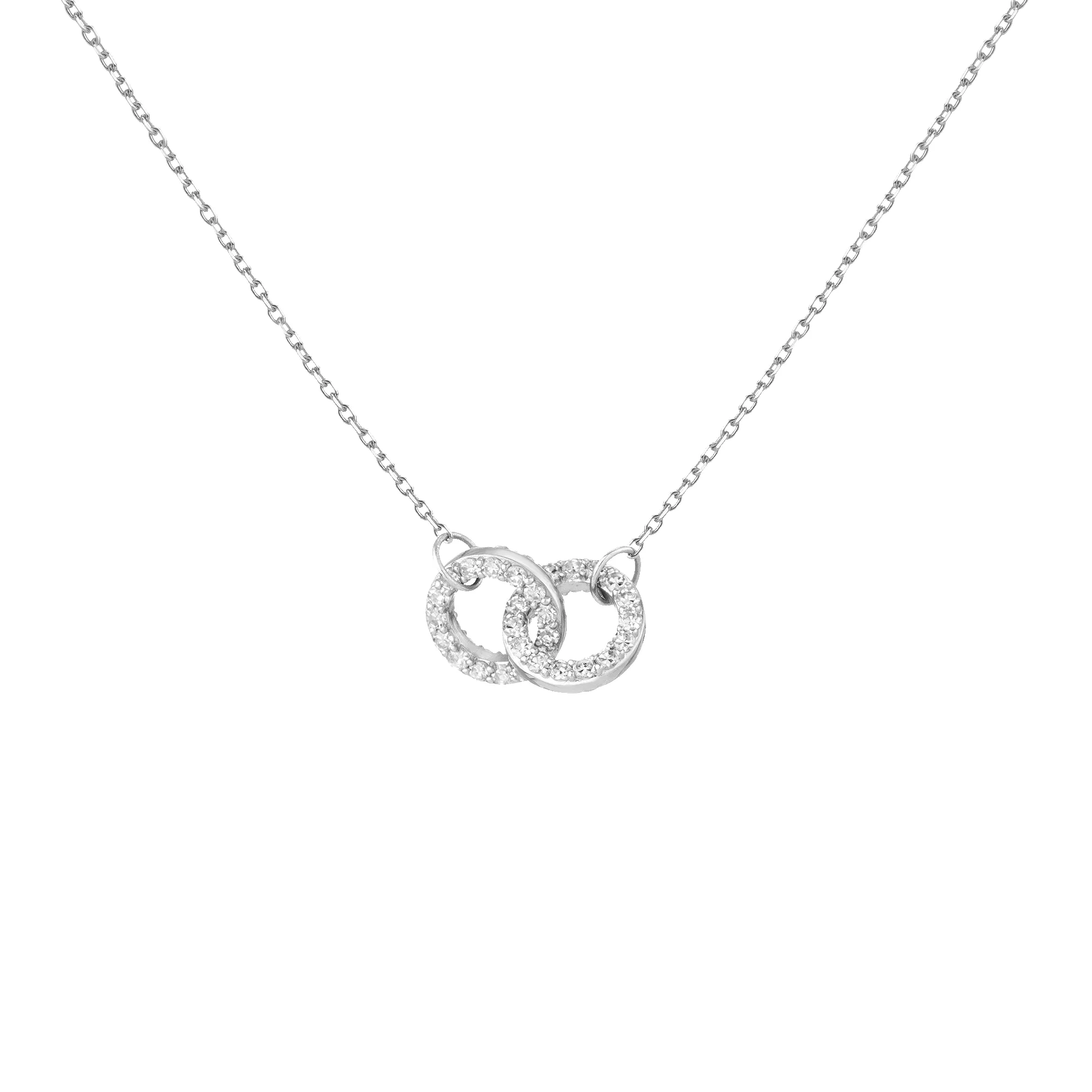 Double Lab Grown Diamond Connection Necklace sold by Aurate product image thumbnail 2