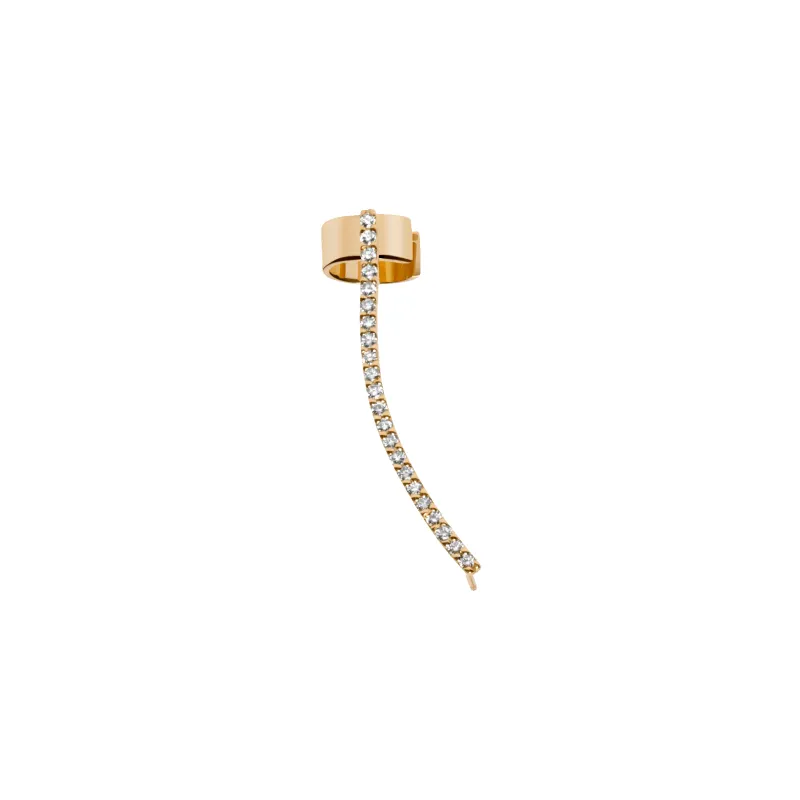 Archival Path Ear Climber Cuff made by Aurate