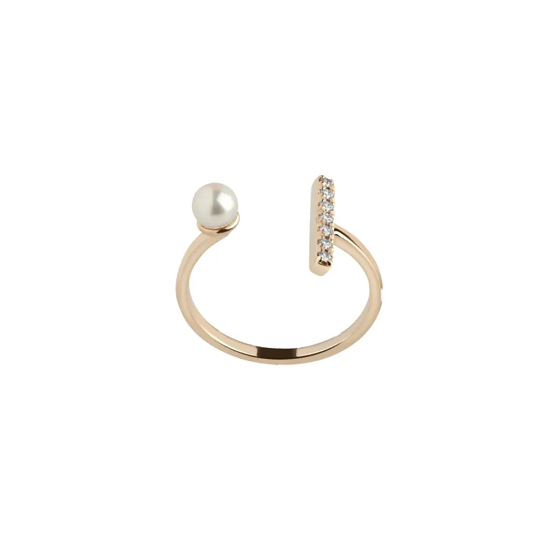 Archival Open Pearl Ring sold by Aurate