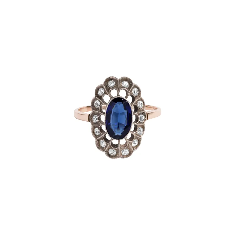 Antique Victorian Halo Ring made by Aurate