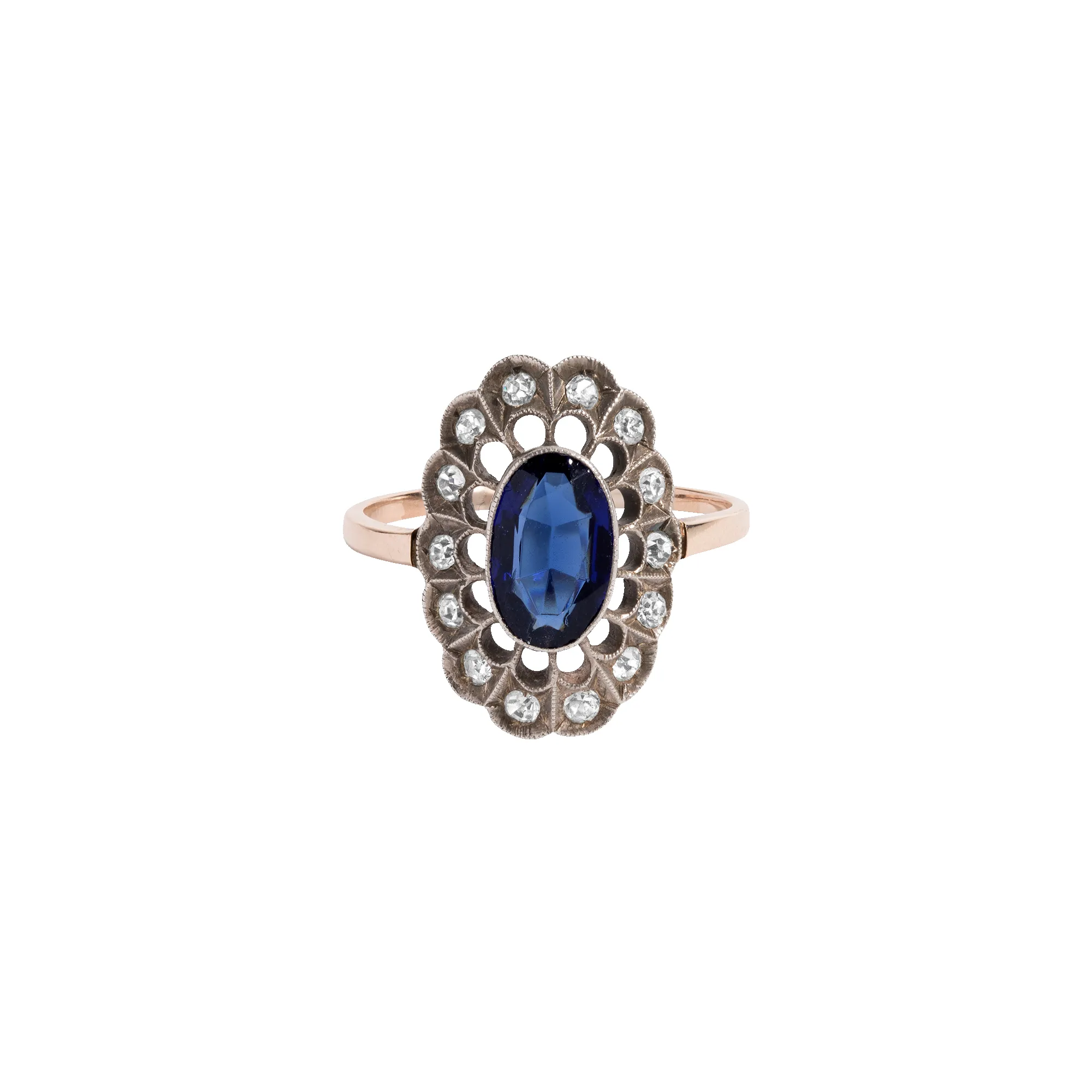 Antique Victorian Halo Ring sold by Aurate