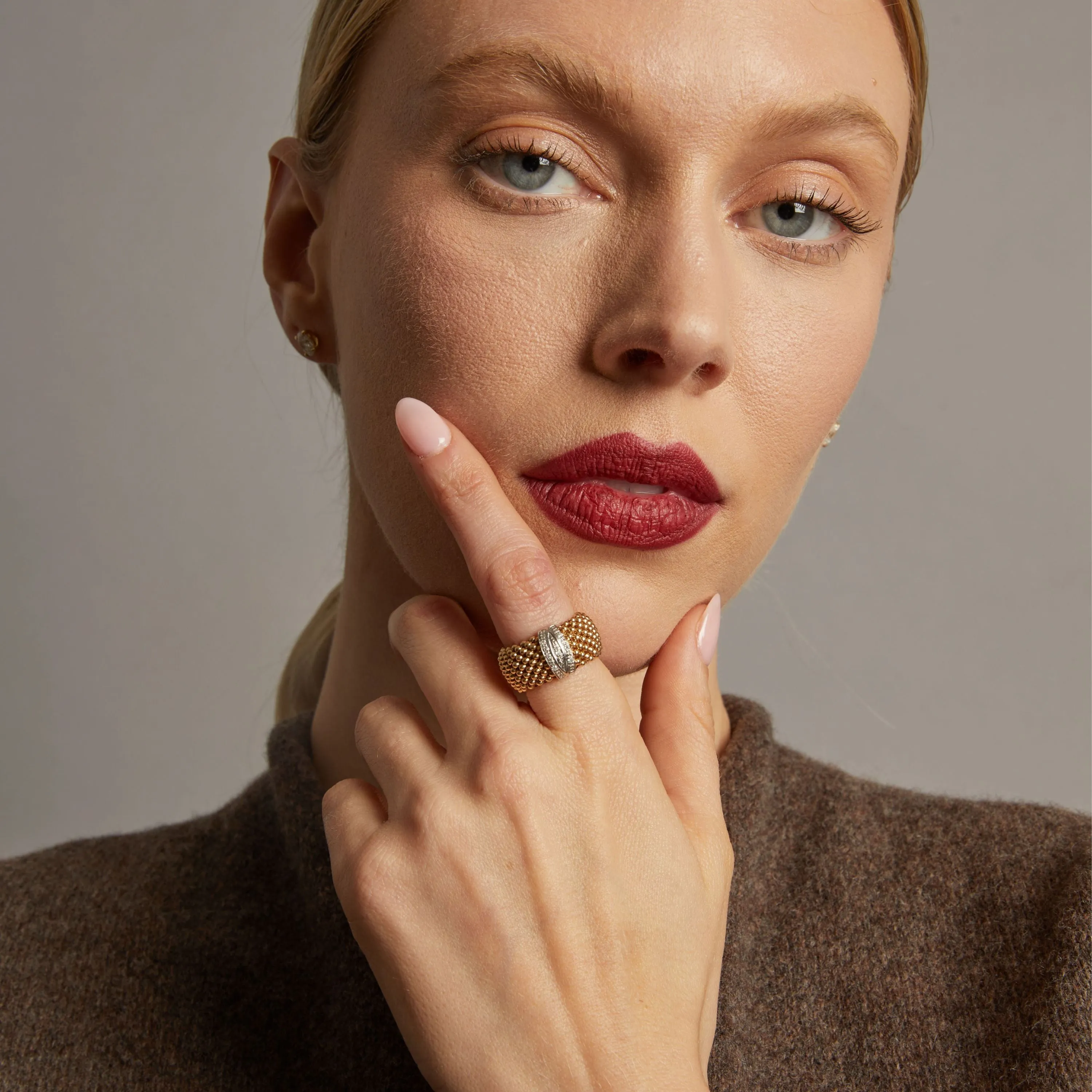 Vintage Diamond Italian Flex Ring sold by Aurate product image thumbnail 4