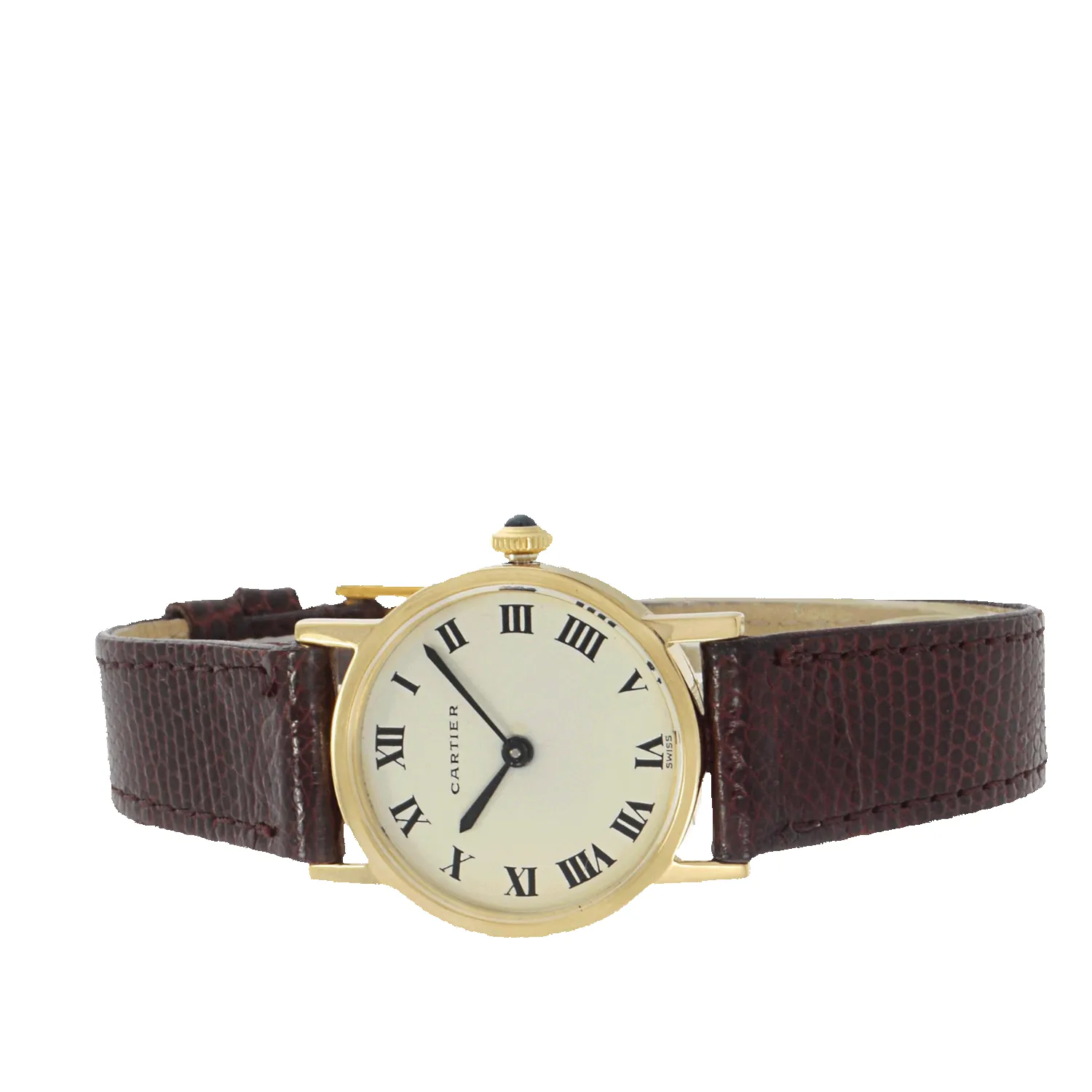 Vintage Cartier Ronde Leather Watch sold by Aurate product image thumbnail 4