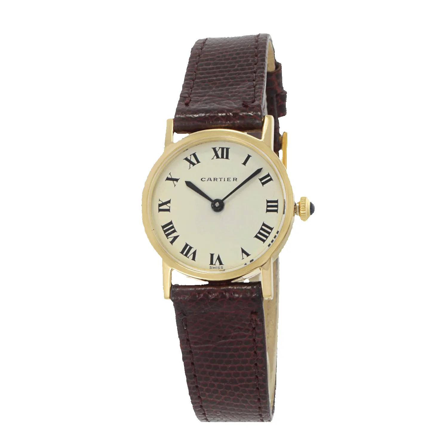 Vintage Cartier Ronde Leather Watch sold by Aurate