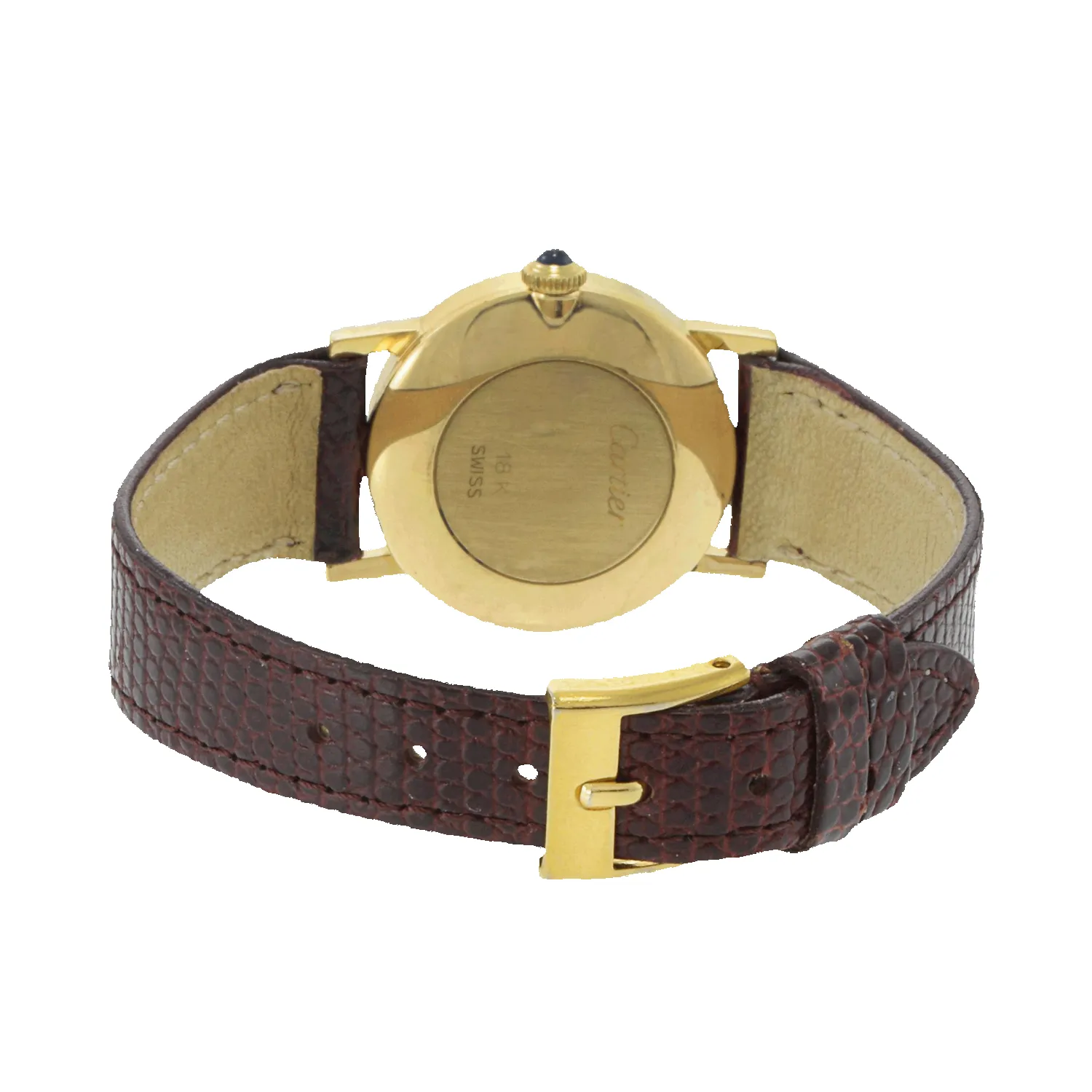 Vintage Cartier Ronde Leather Watch sold by Aurate product image thumbnail 5