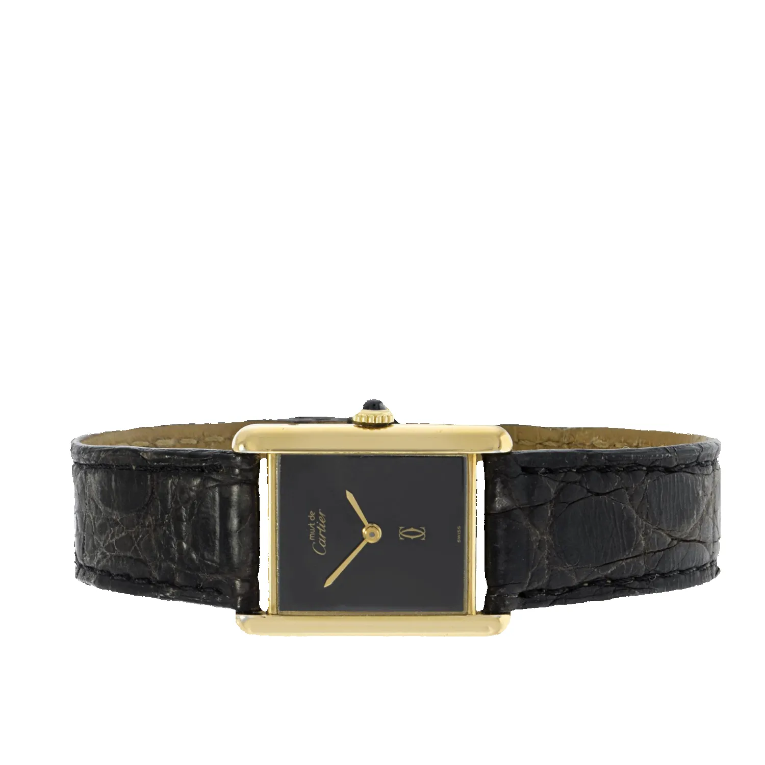 Vintage Tank Must de Cartier Leather Watch sold by Aurate product image thumbnail 4