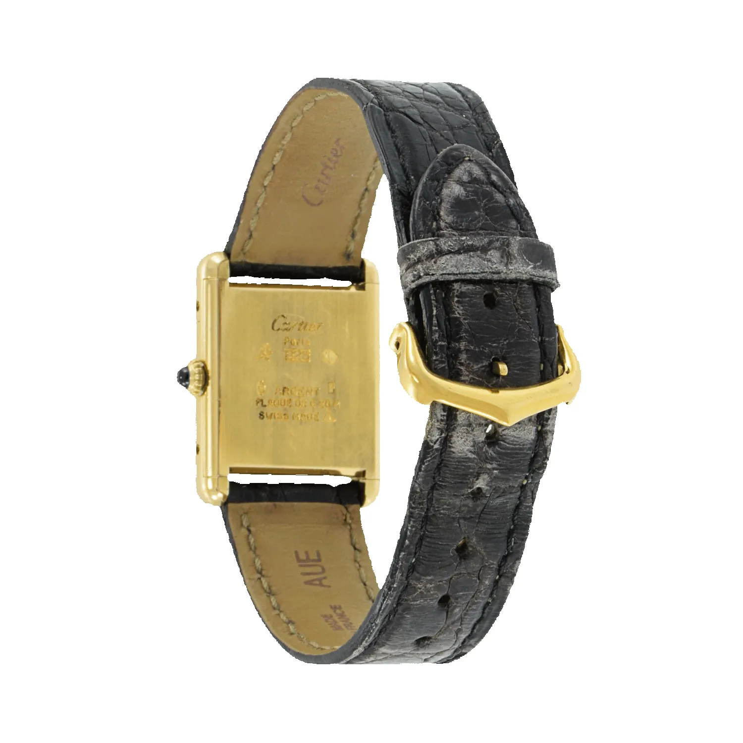 Vintage Tank Must de Cartier Leather Watch sold by Aurate product image thumbnail 5