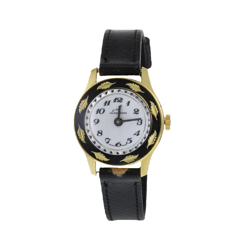 Vintage Lausanne Leather Watch made by Aurate