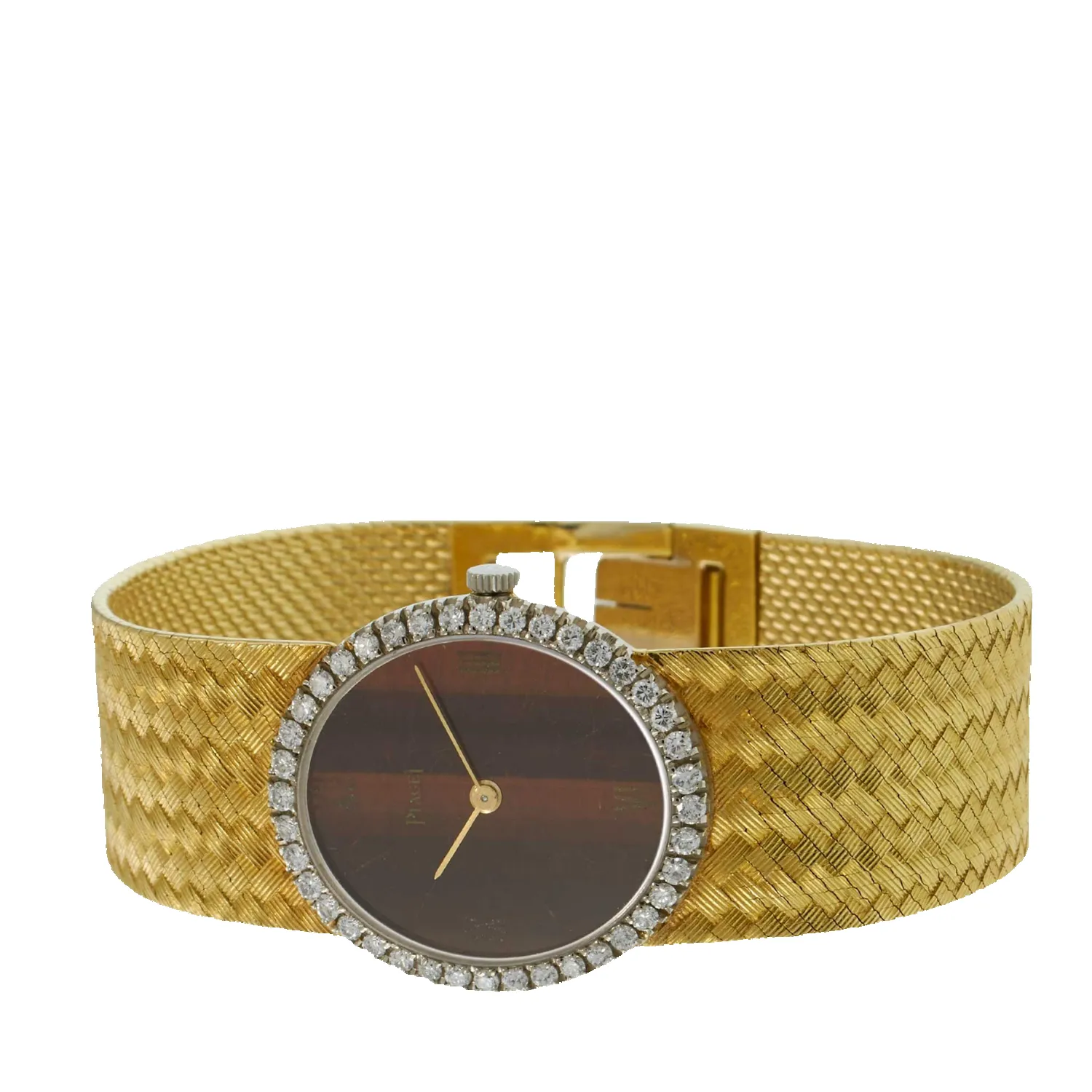 Vintage Piaget Diamond Gold Watch sold by Aurate product image thumbnail 5