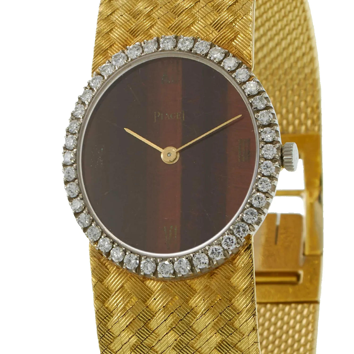 Vintage Piaget Diamond Gold Watch sold by Aurate product image thumbnail 2