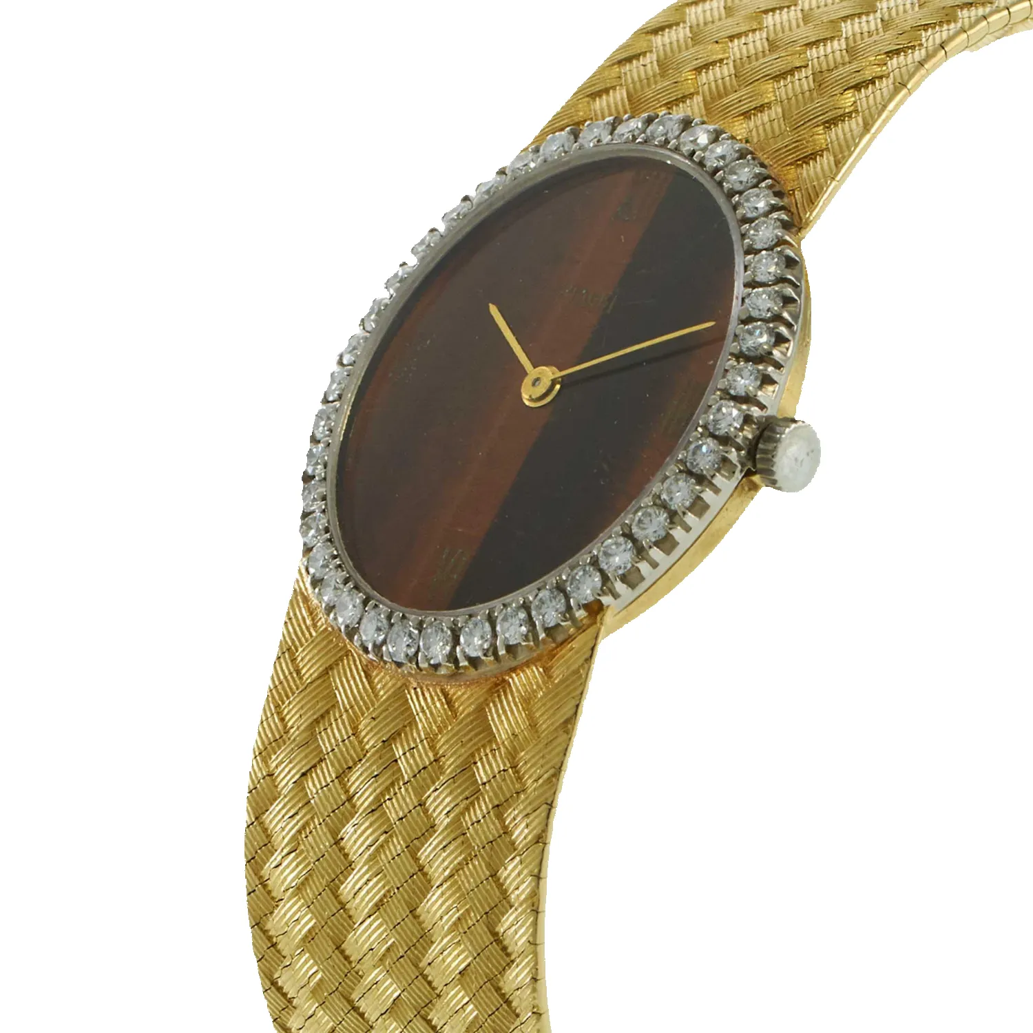 Vintage Piaget Diamond Gold Watch sold by Aurate product image thumbnail 4
