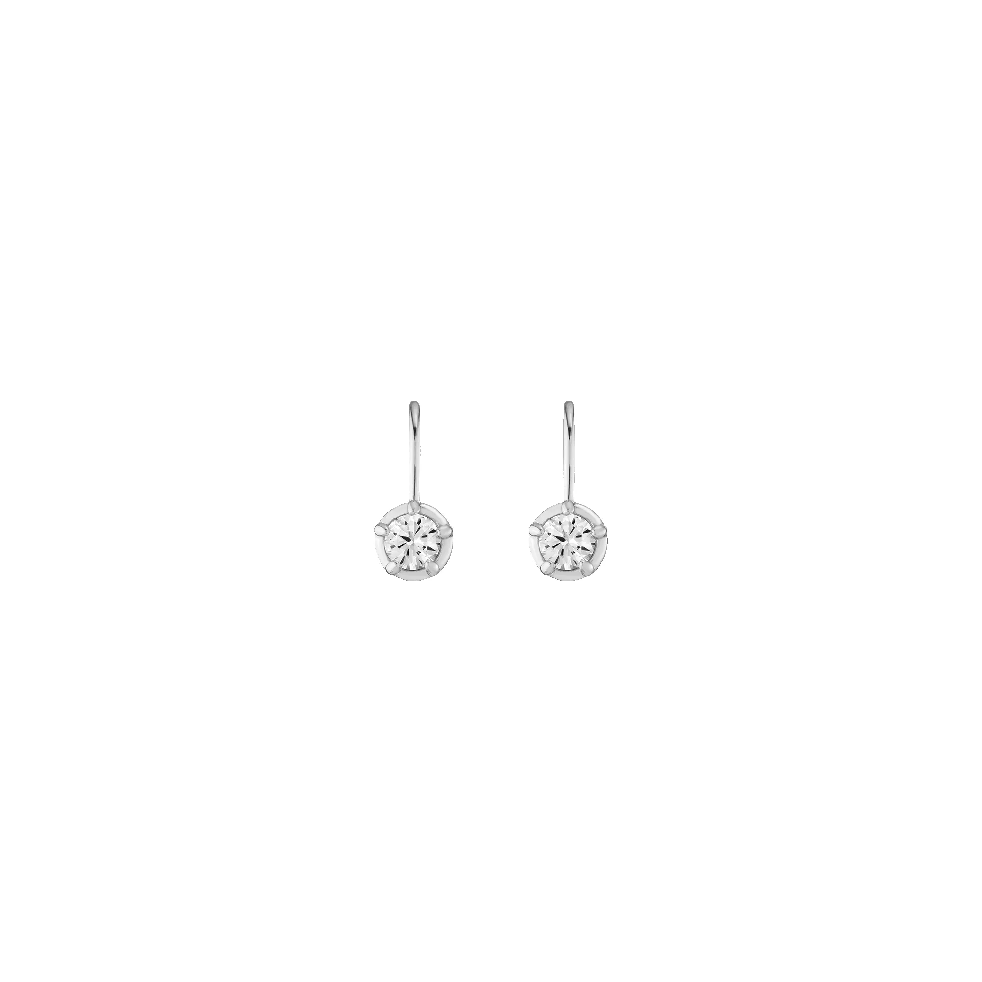 Lab Grown Diamond Georgian Drop Earrings sold by Aurate product image thumbnail 3