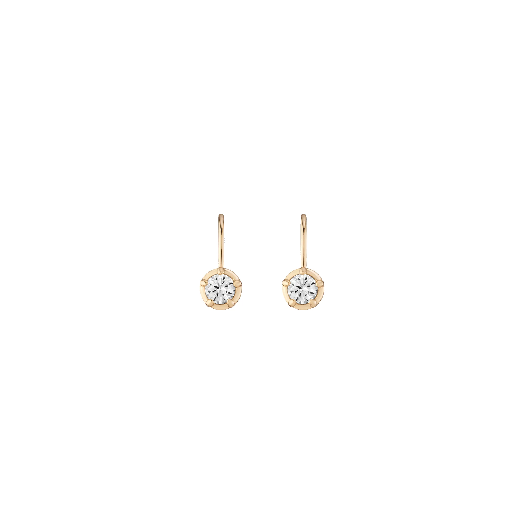 Lab Grown Diamond Georgian Drop Earrings sold by Aurate