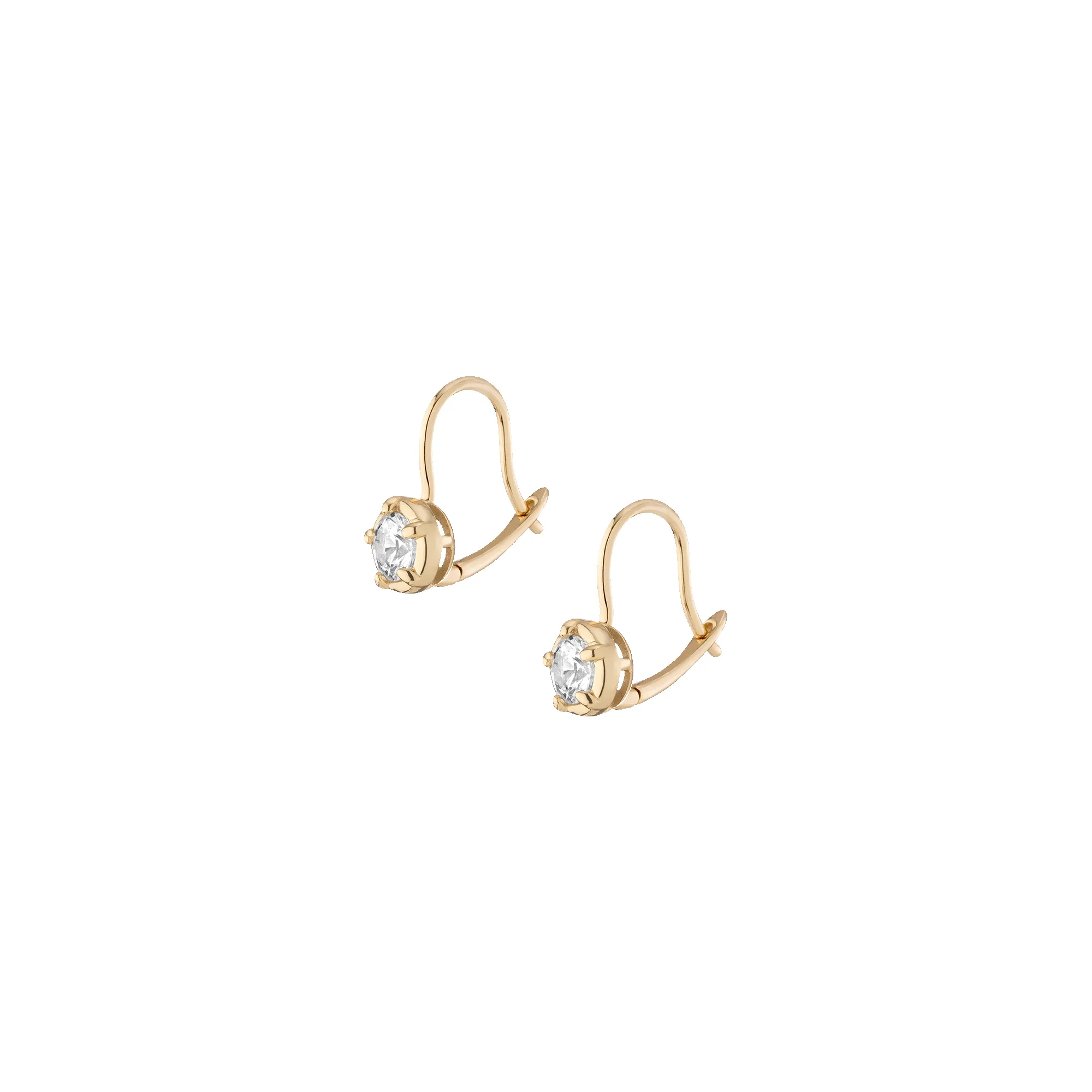 Lab Grown Diamond Georgian Drop Earrings sold by Aurate product image thumbnail 2