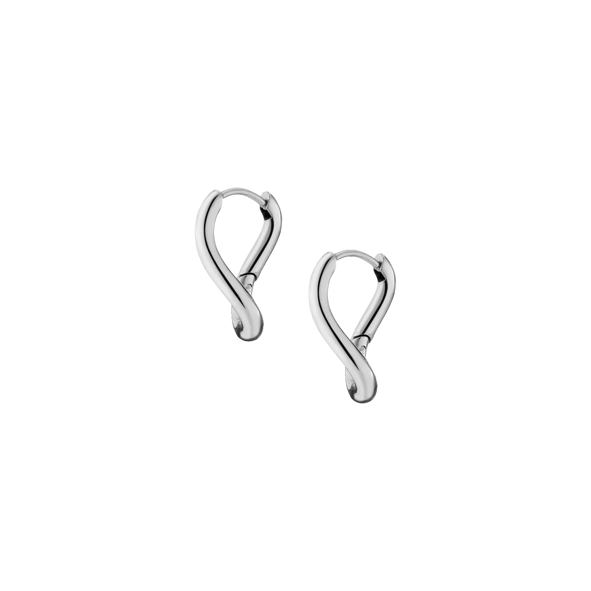 Unbreakable Curve Hoop Earrings sold by Aurate product image thumbnail 4