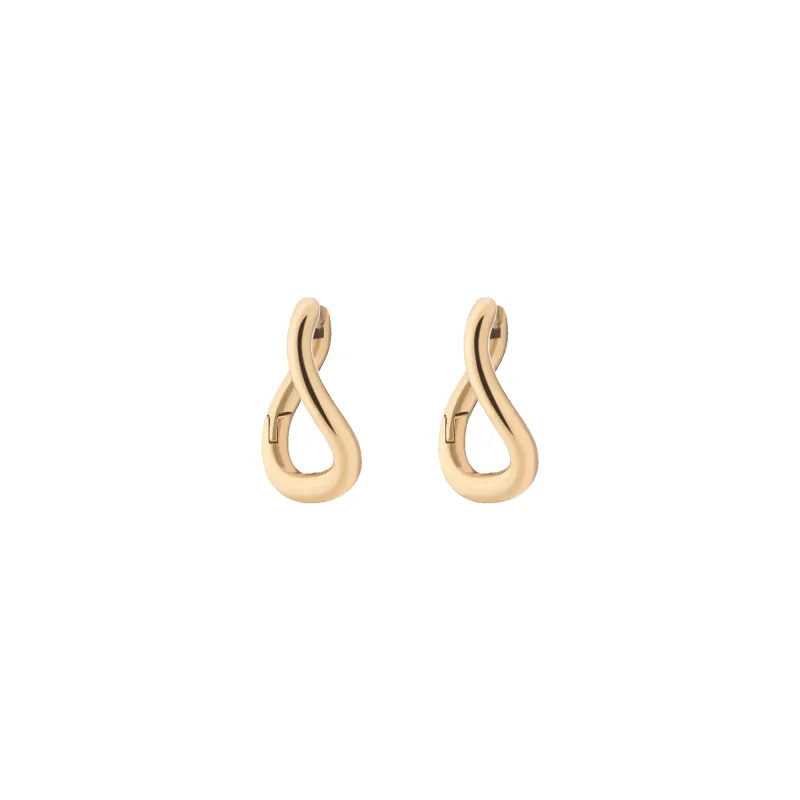 Unbreakable Curve Hoop Earrings made by Aurate