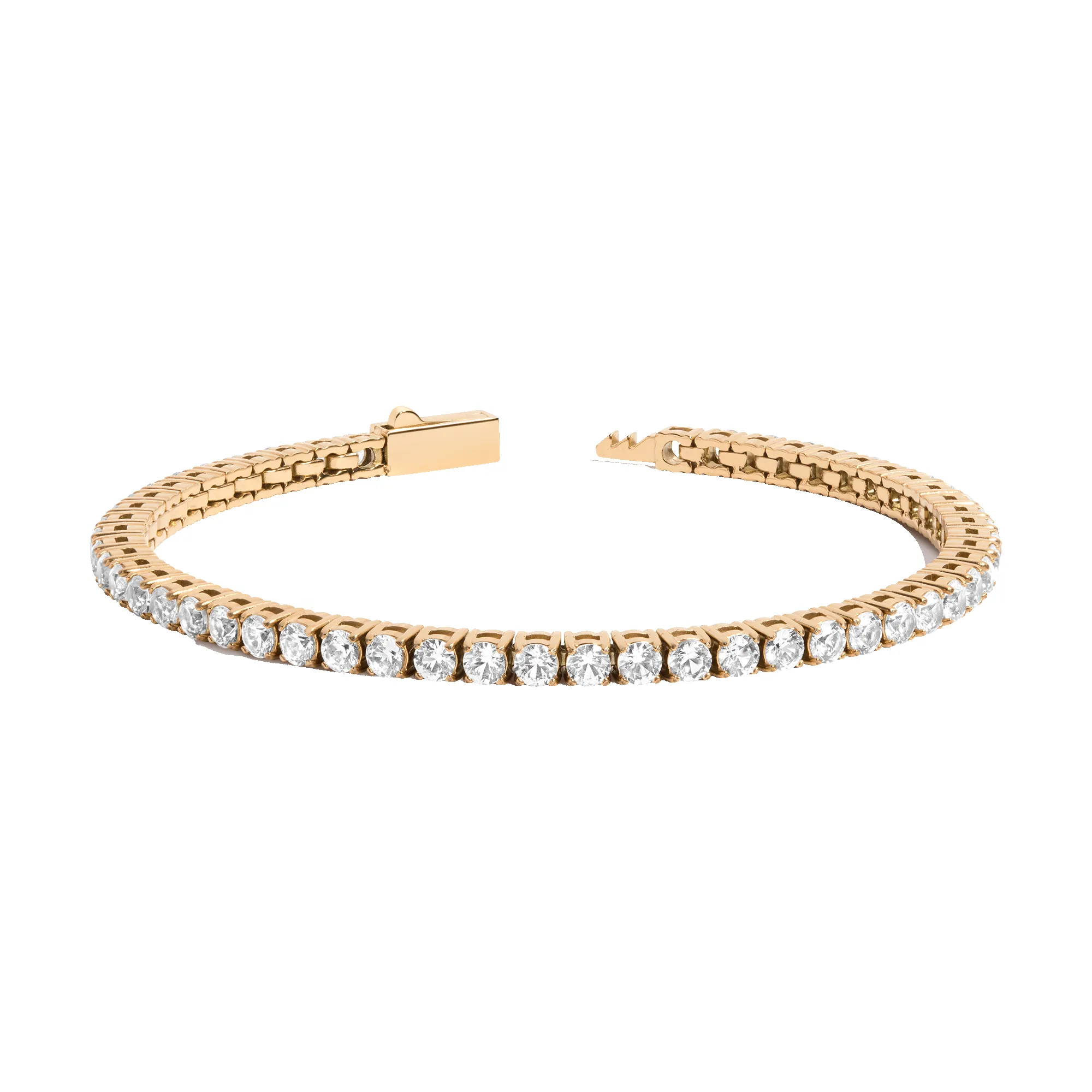 Unbreakable Lab Grown White Sapphire Tennis Bracelet sold by Aurate product image thumbnail 3