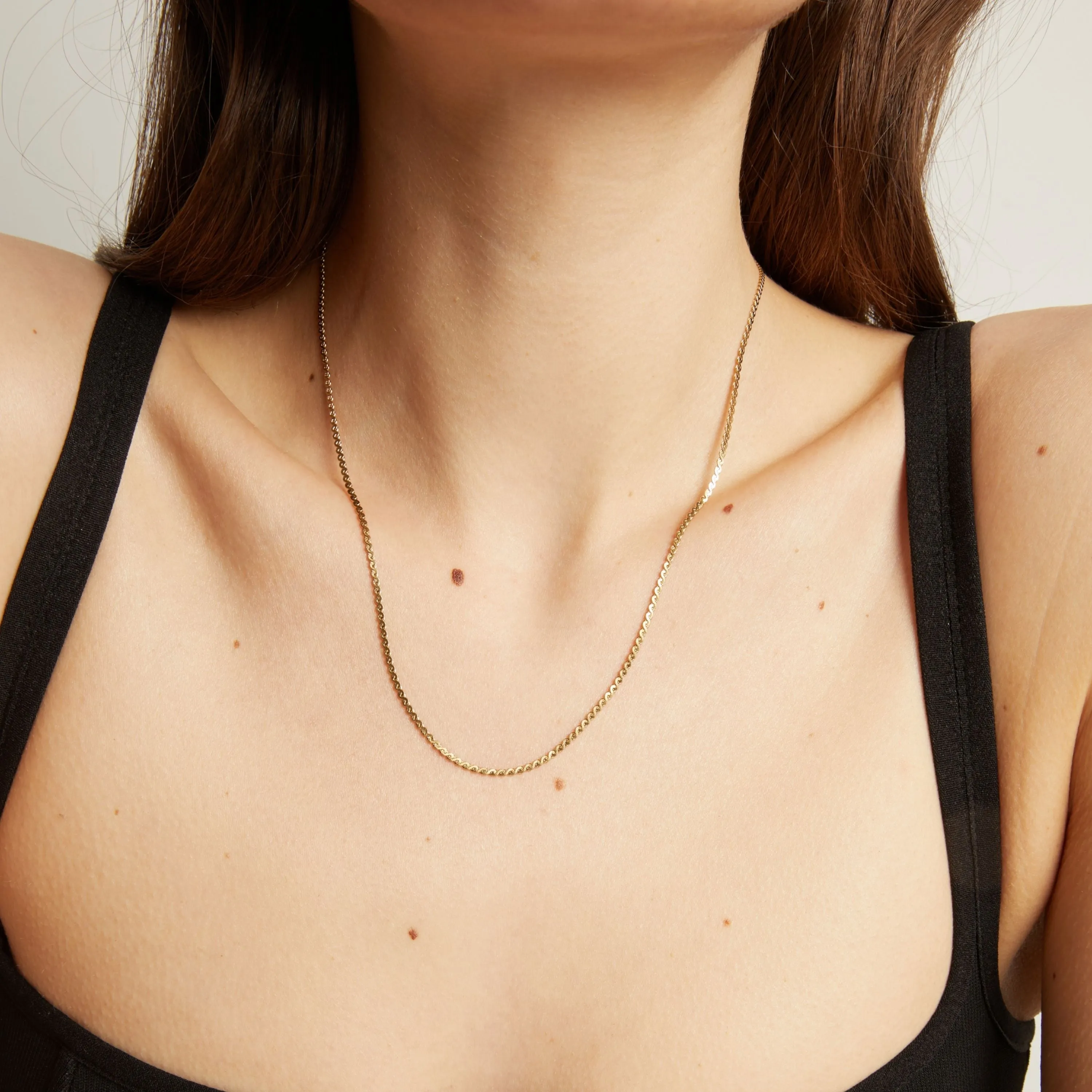 Wave Chain Necklace sold by Aurate product image thumbnail 5