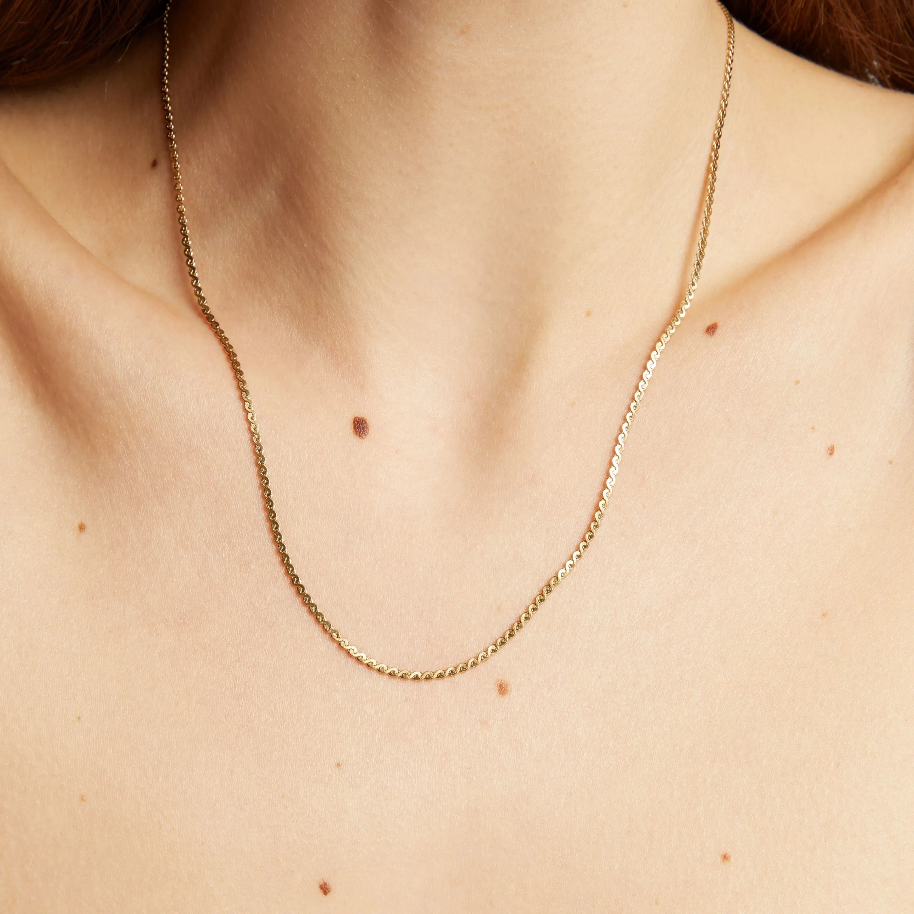 Wave Chain Necklace sold by Aurate product image thumbnail 3