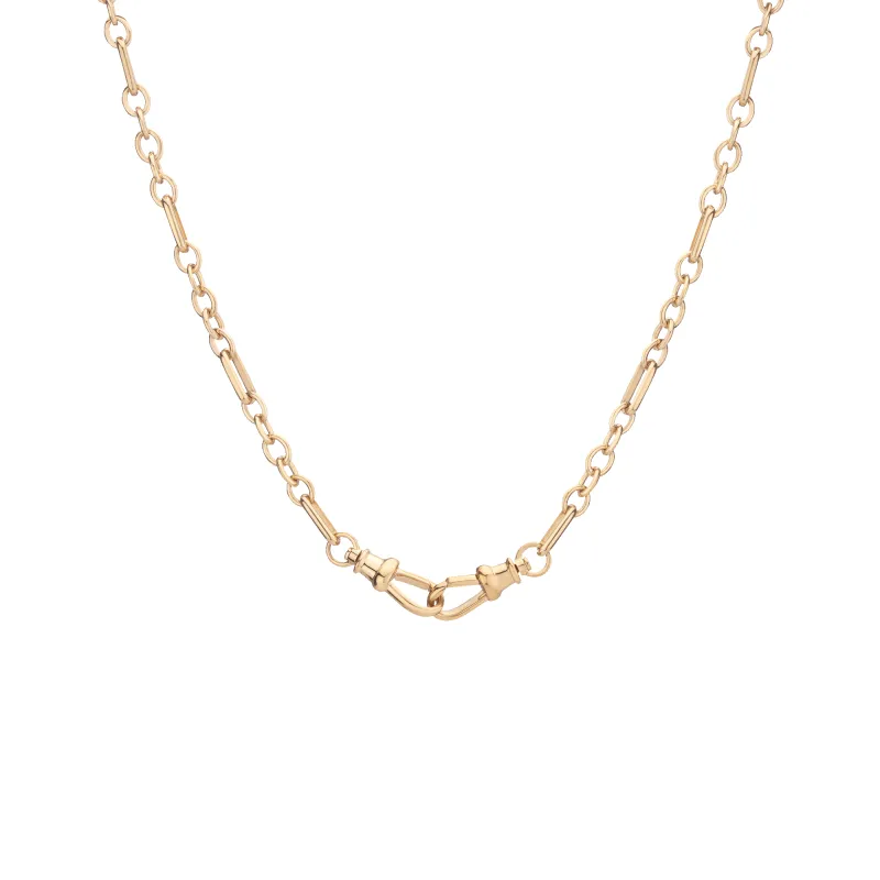 Aurate x Molly Dickson: Double Clasp Chain Necklace made by Aurate