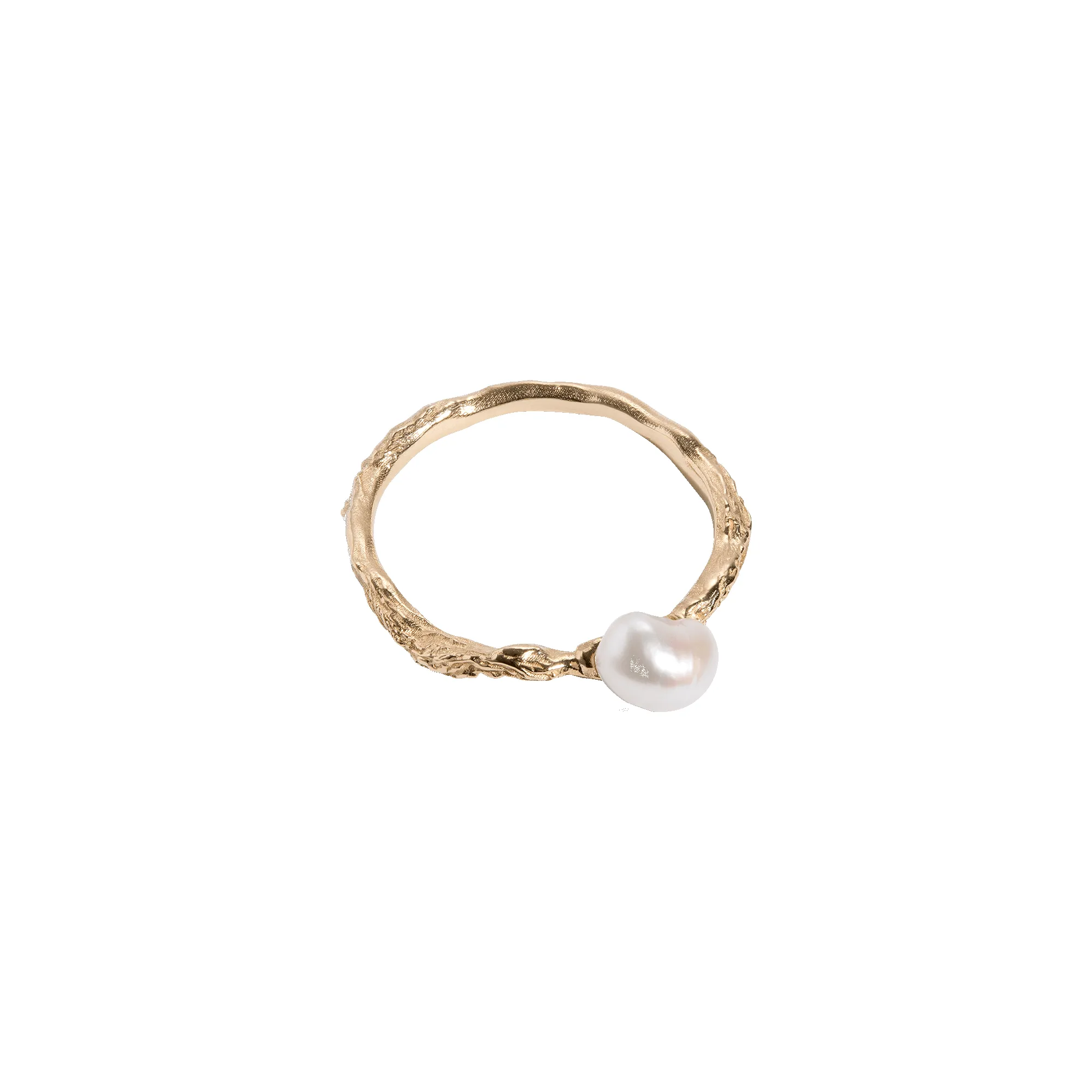 AURATE X KERRY: Venus Organic Pearl Gold Ring sold by Aurate product image thumbnail 4