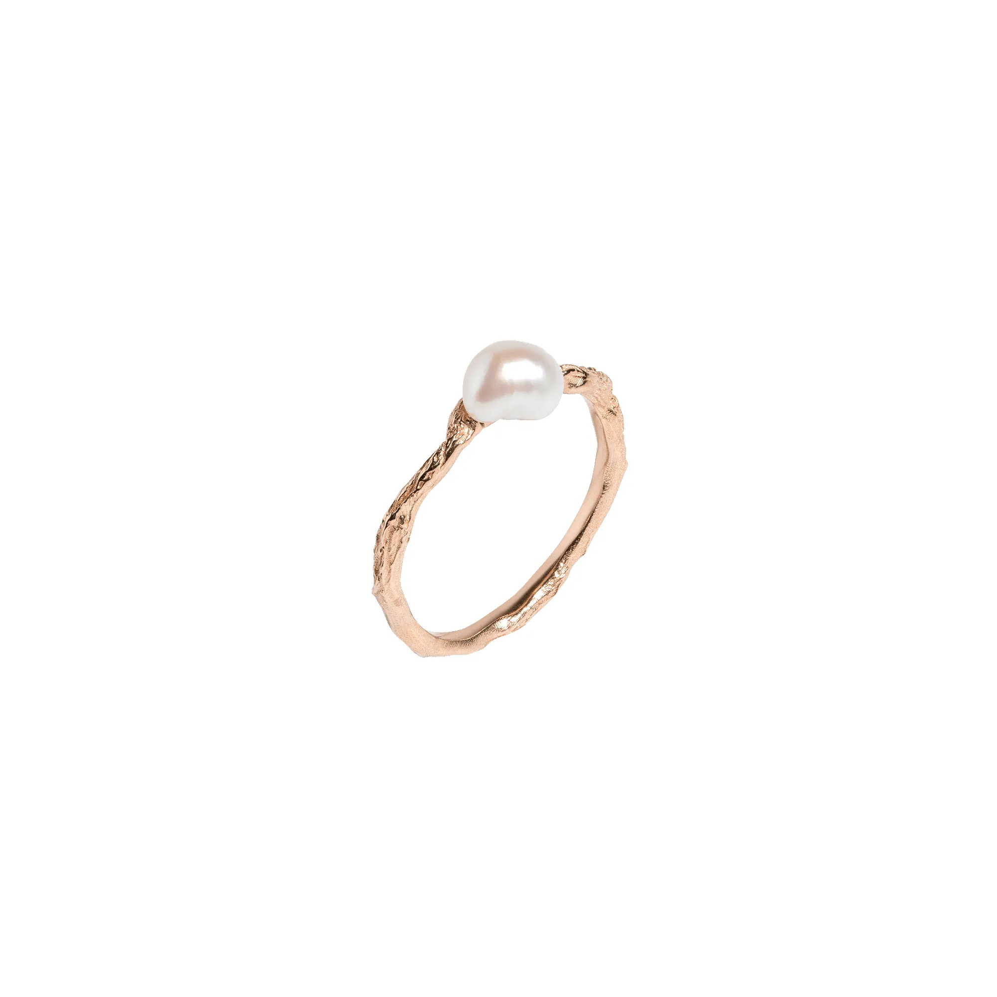 AURATE X KERRY: Venus Organic Pearl Gold Ring sold by Aurate product image thumbnail 2