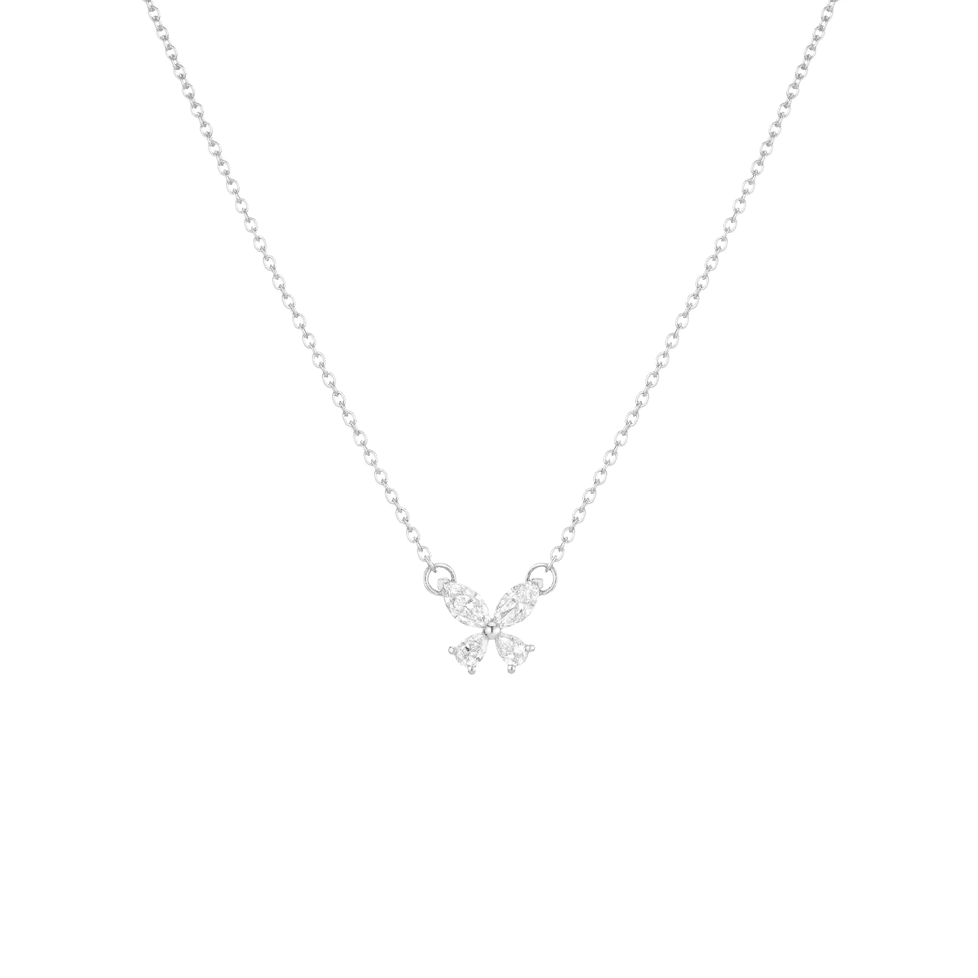 Lab Grown Diamond Butterfly Necklace sold by Aurate product image thumbnail 3