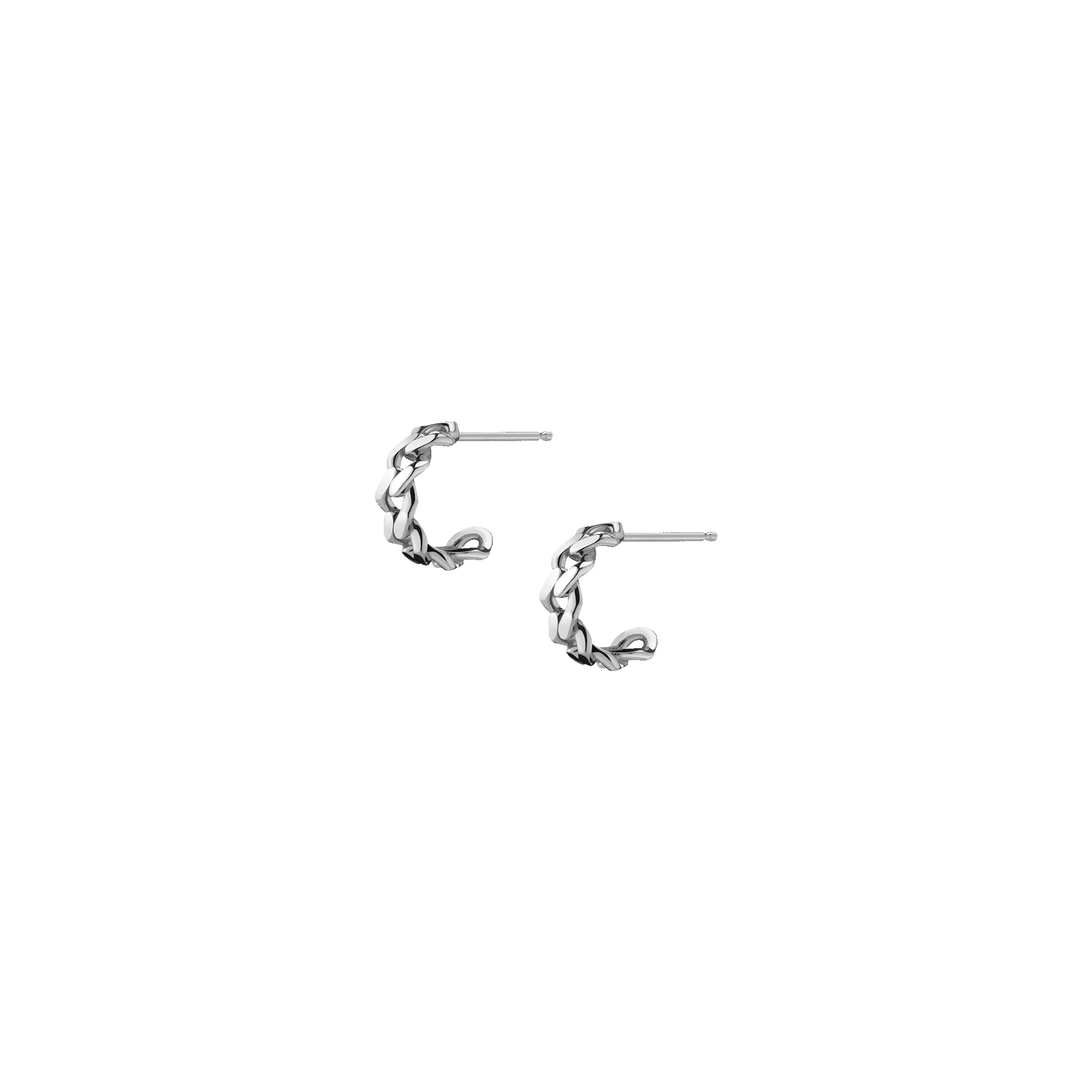 Love Me Knot Gold Huggie Earrings sold by Aurate product image thumbnail 3