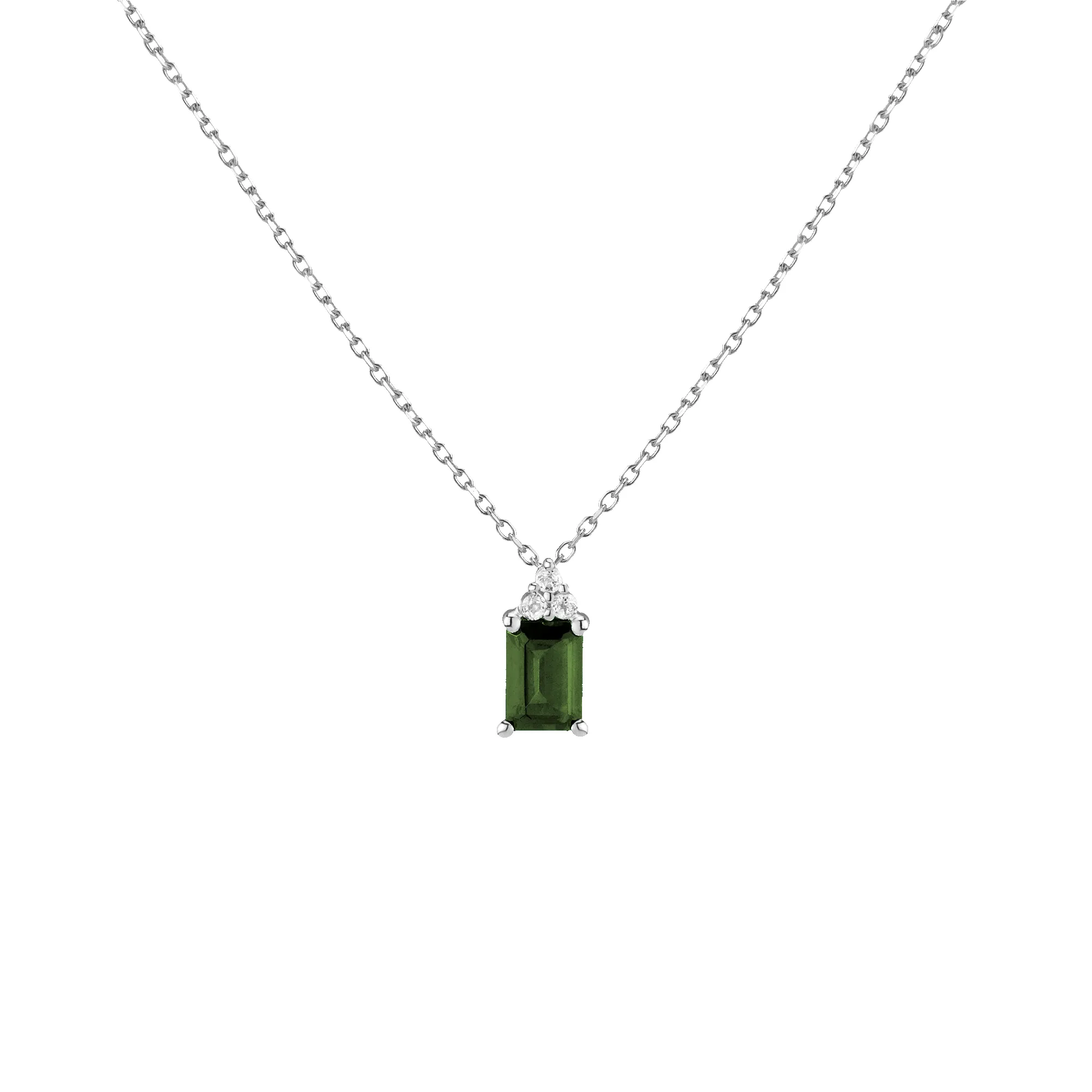 Vintage Emerald Cut Necklace sold by Aurate product image thumbnail 5