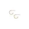 Twist Huggie Earrings sold by Aurate